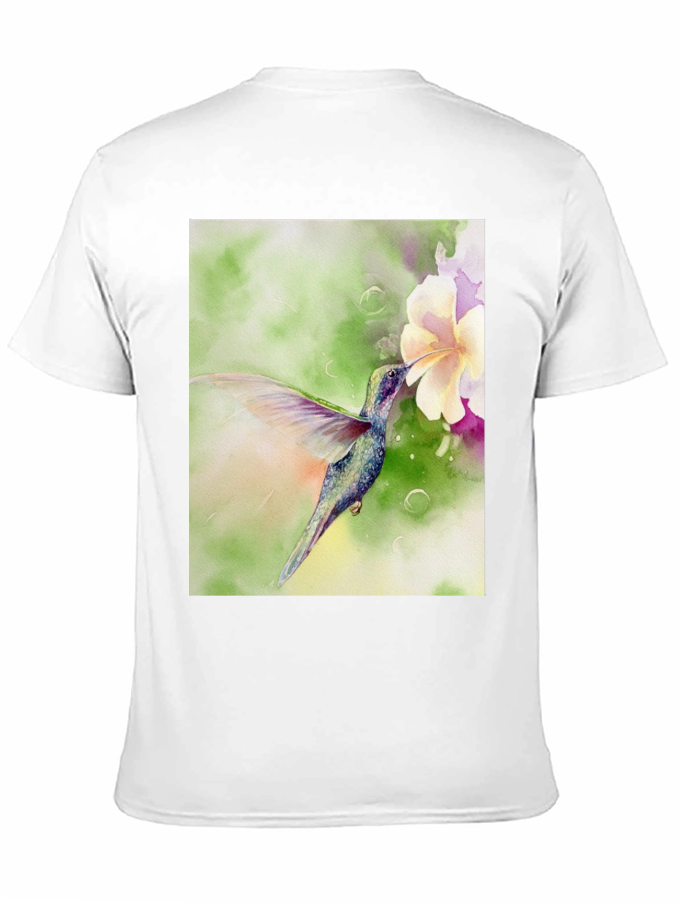 Hummingbird Floral Print T-Shirt
