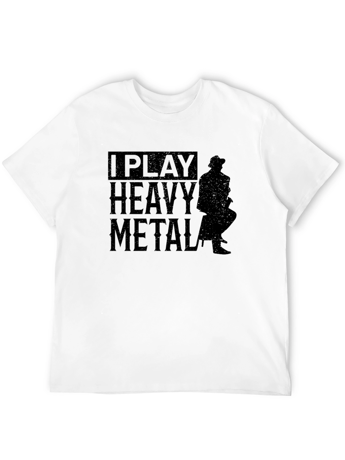 I Play Heavy Metal Black T-Shirt