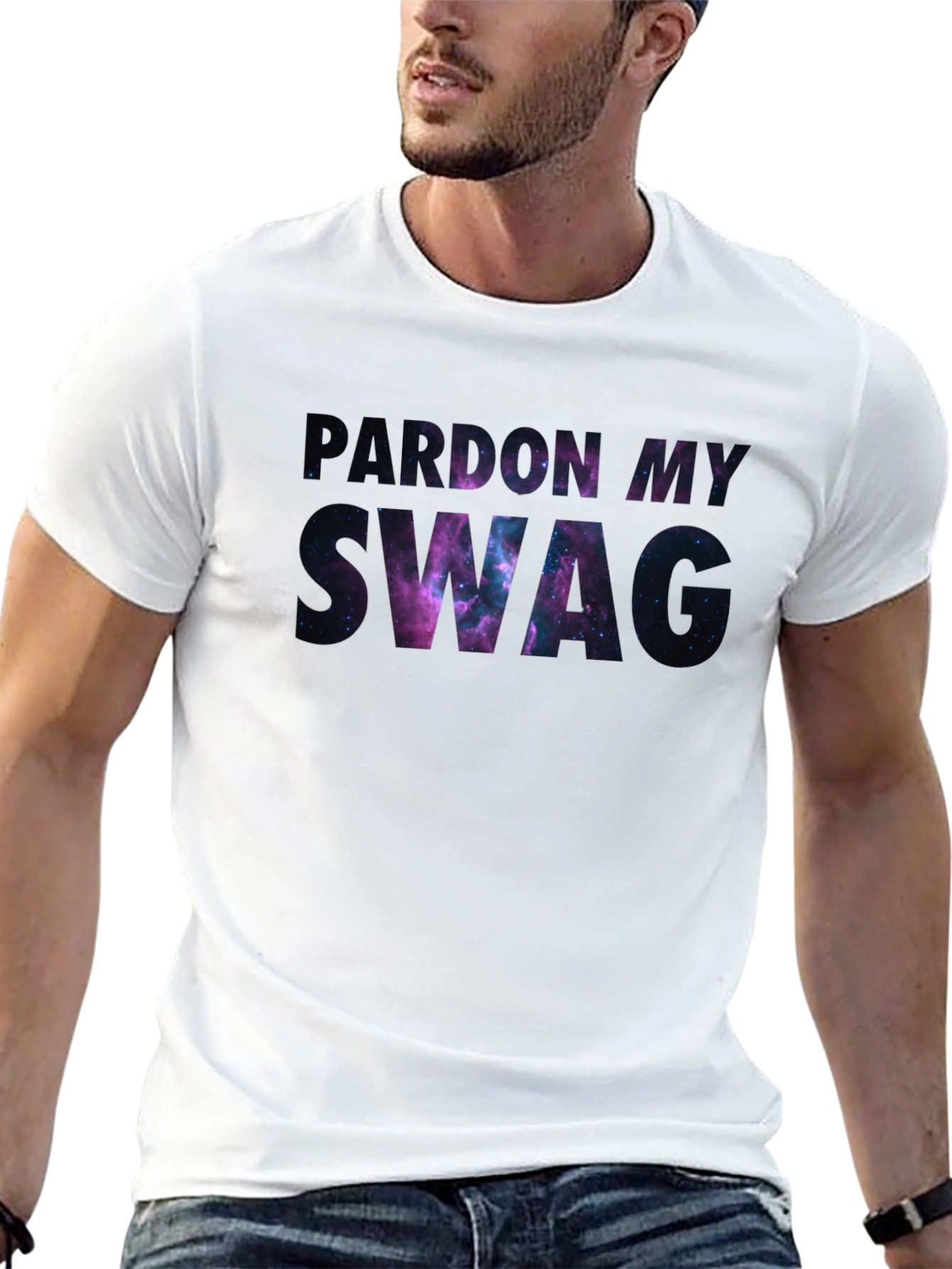 Pardon My Swag Galaxy Graphic Tee