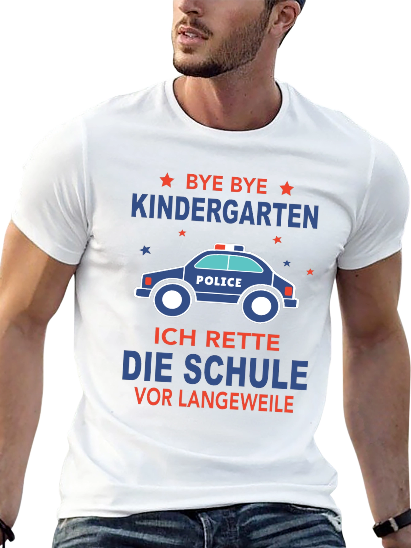 Bye Bye Kindergarten Kids Police T-Shirt