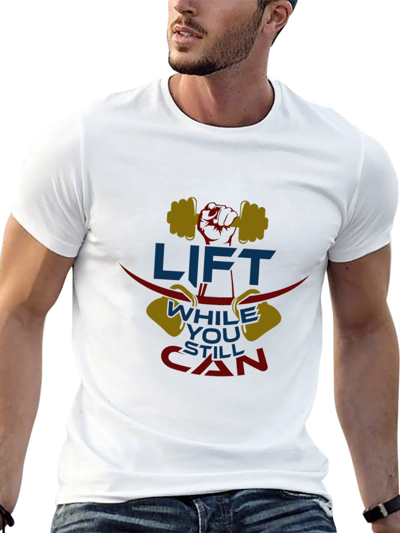 Lift While You Still Can Black Graphic Tee