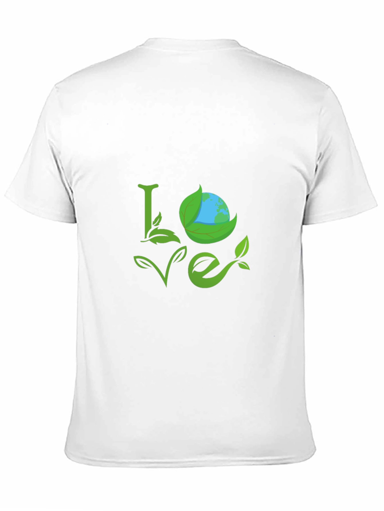 Eco Love Black T-Shirt - Earth Day Apparel