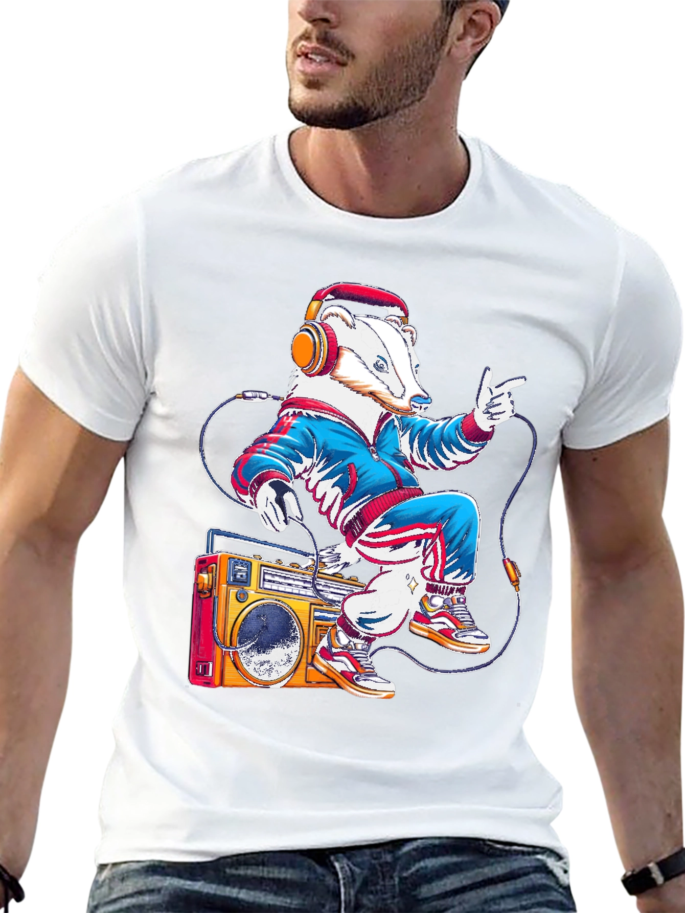 Retro Badger Graphic Tee