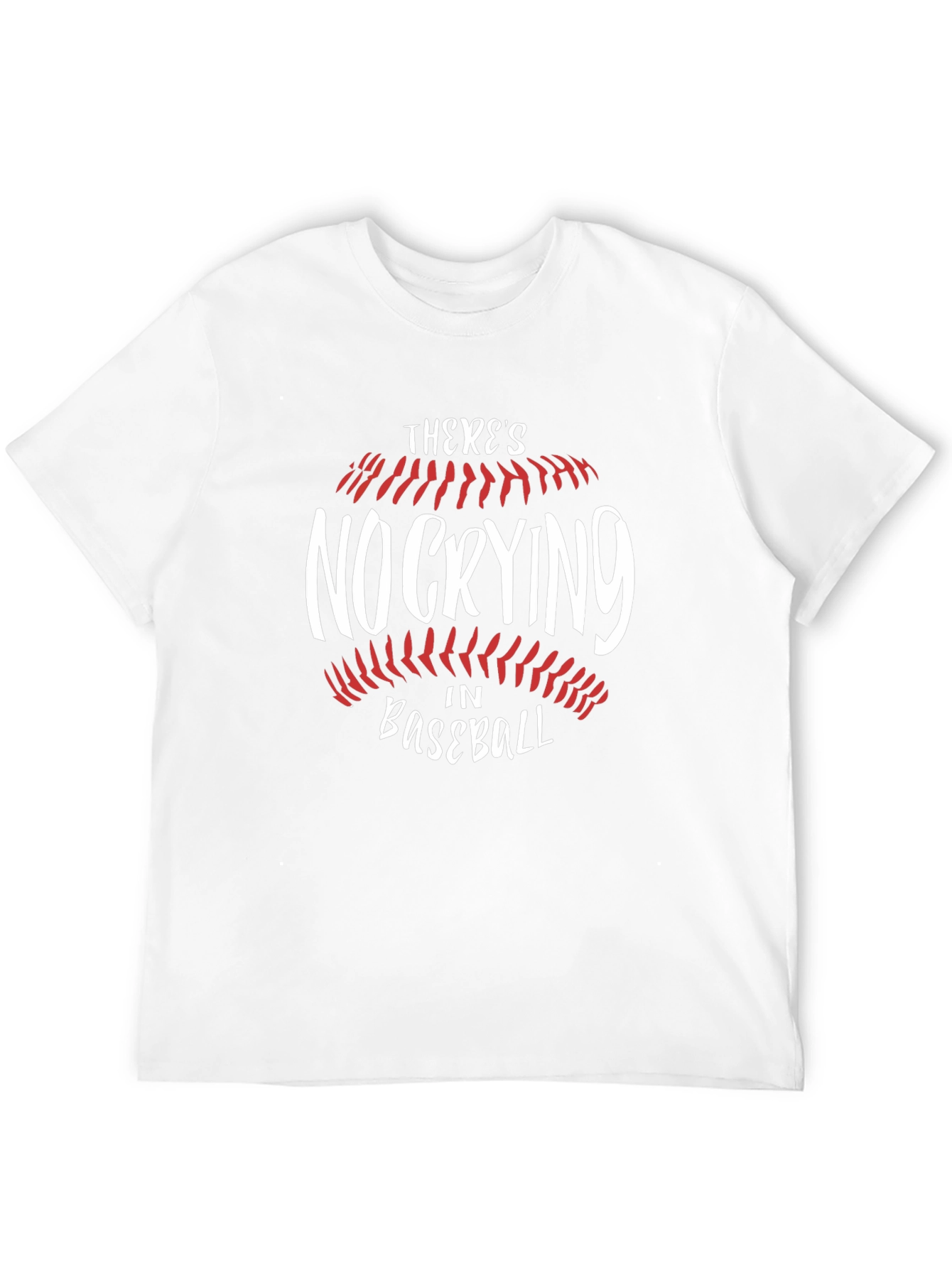 No Crying in Baseball Black Graphic Tee