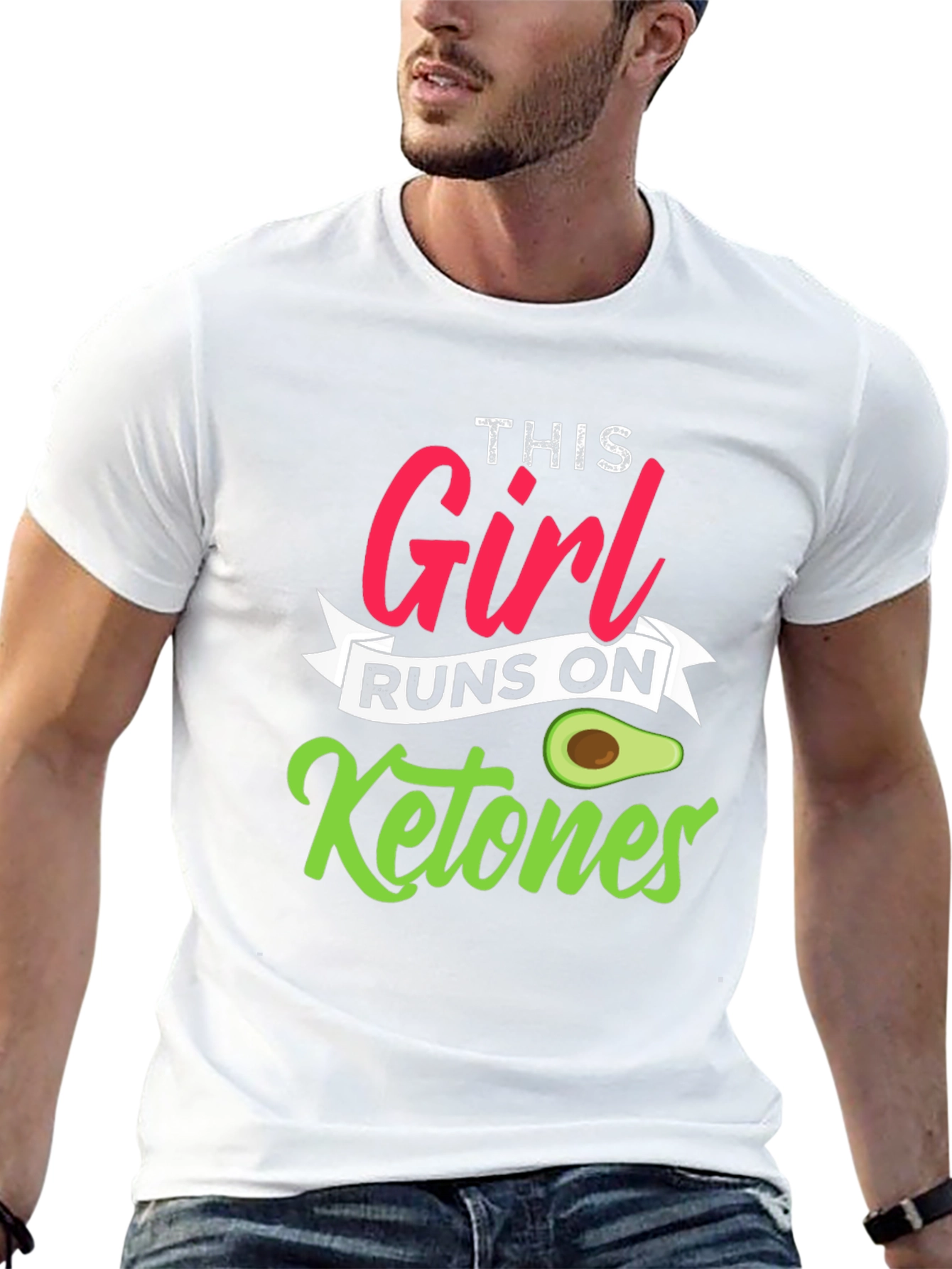 This Girl Runs On Ketones Black T-Shirt