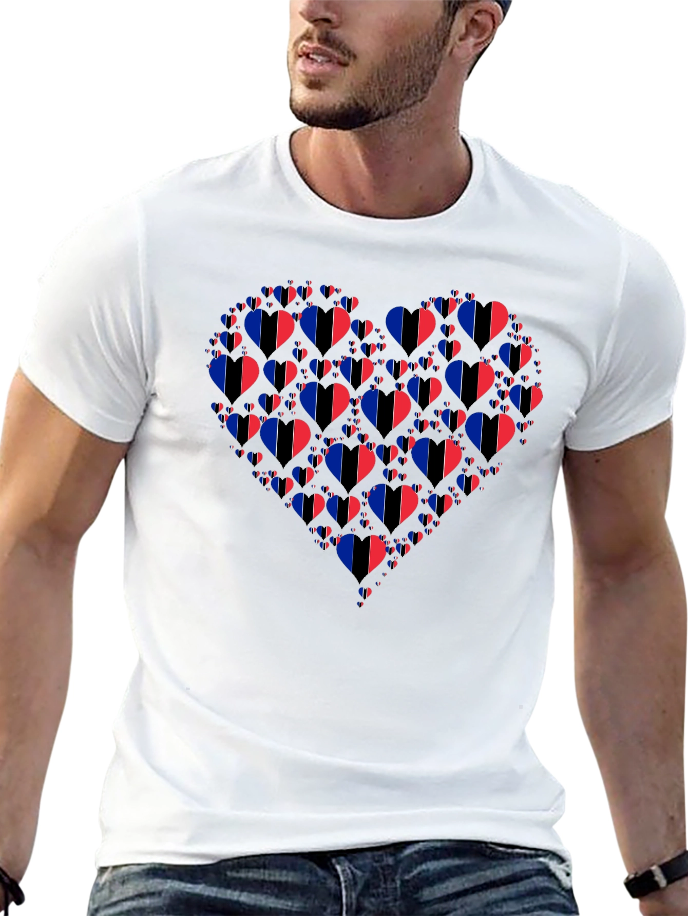 Heart of Flags T-Shirt - Unique Graphic Tee