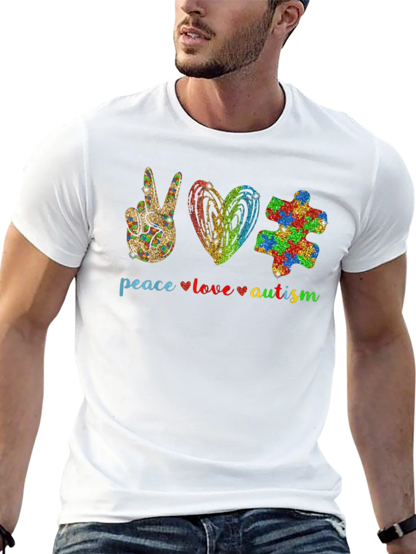 Peace Love Autism T-Shirt
