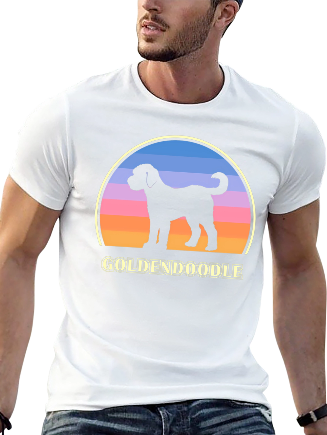 Goldendoodle Sunset T-Shirt Dog Lover Tee