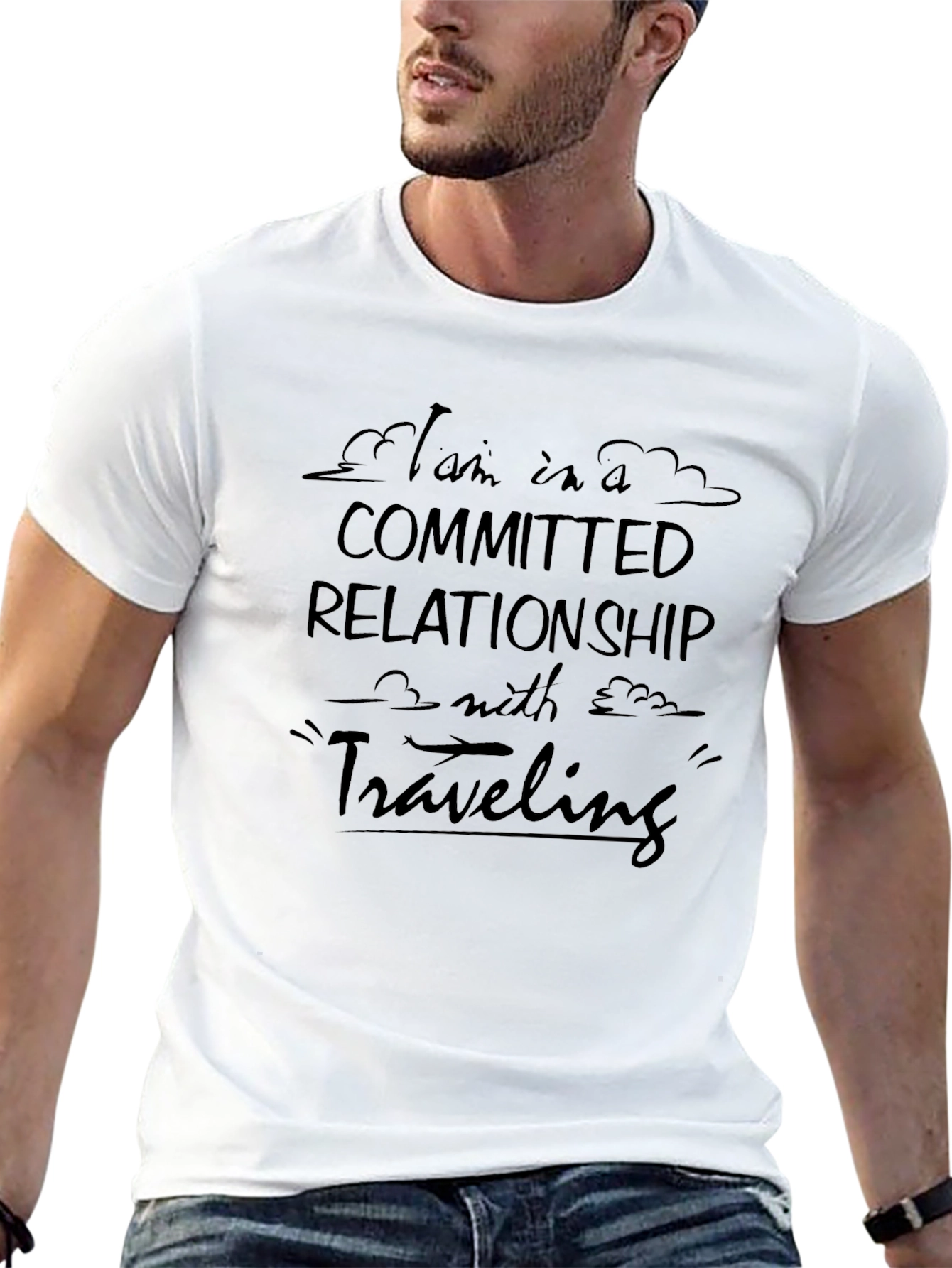 Committed to Traveling Black T-Shirt