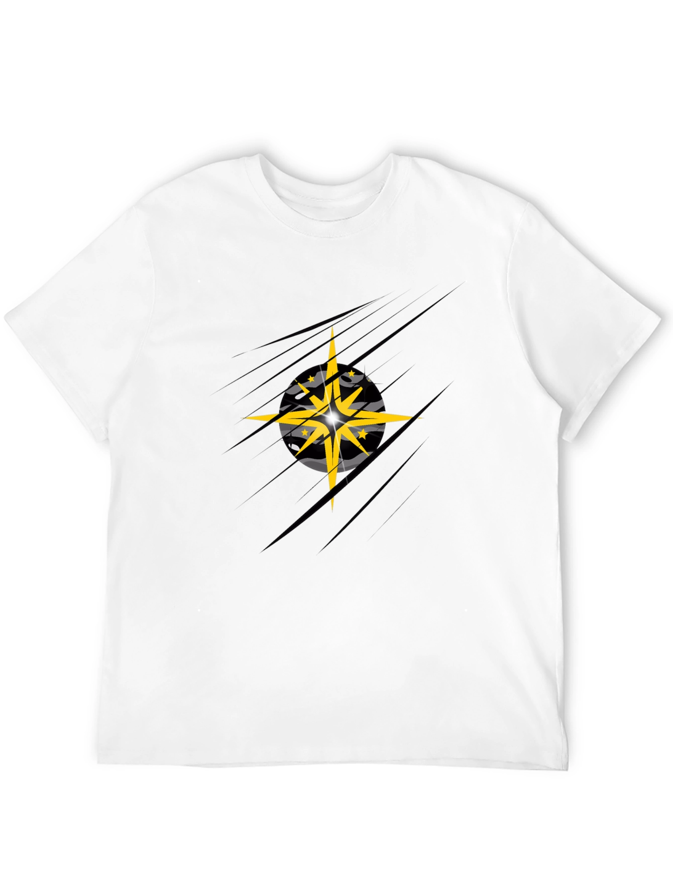 Stylish Graphic Tee - Star Design