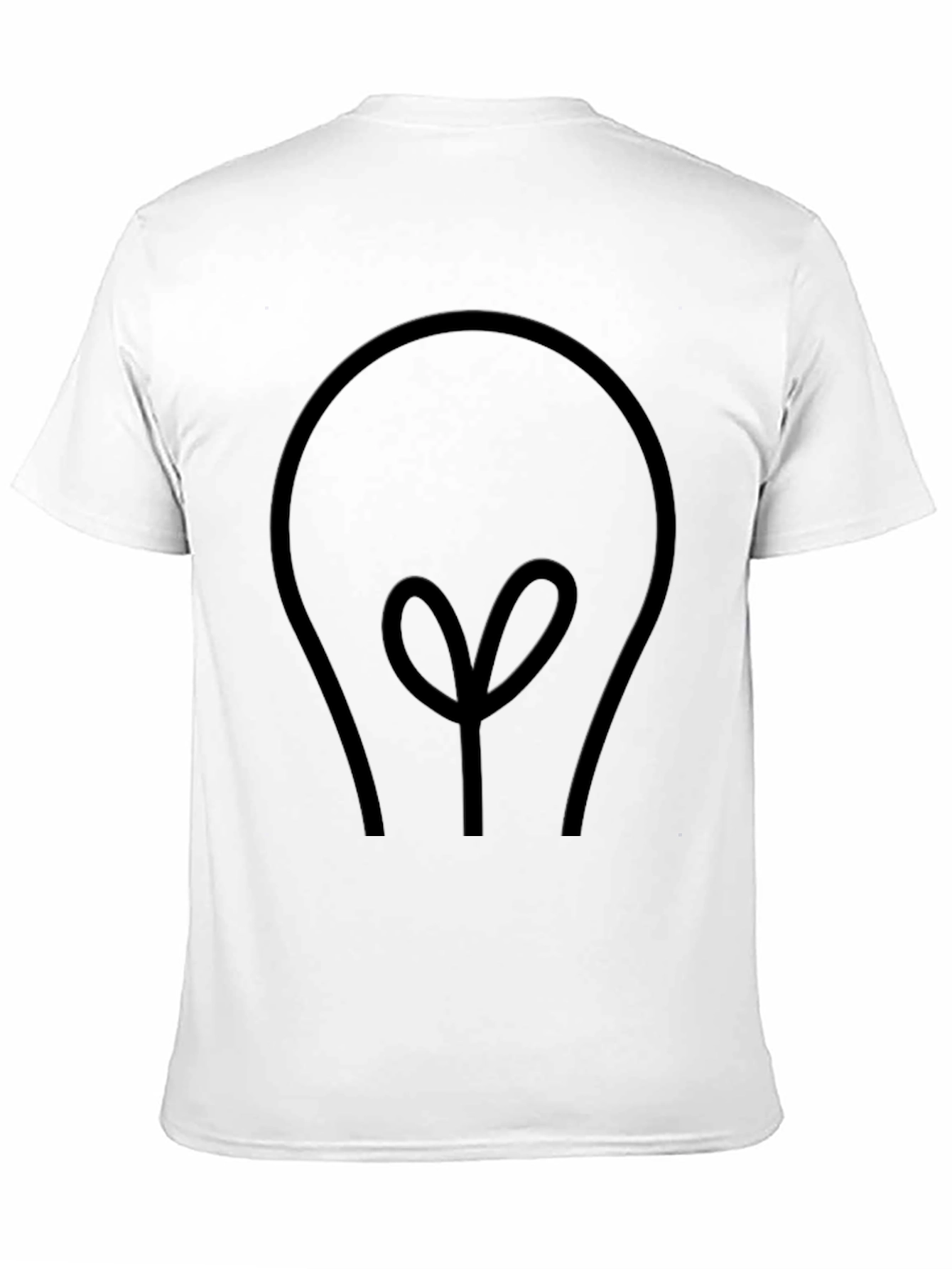 Idea Bulb Graphic Tee - Mens Black T-Shirt