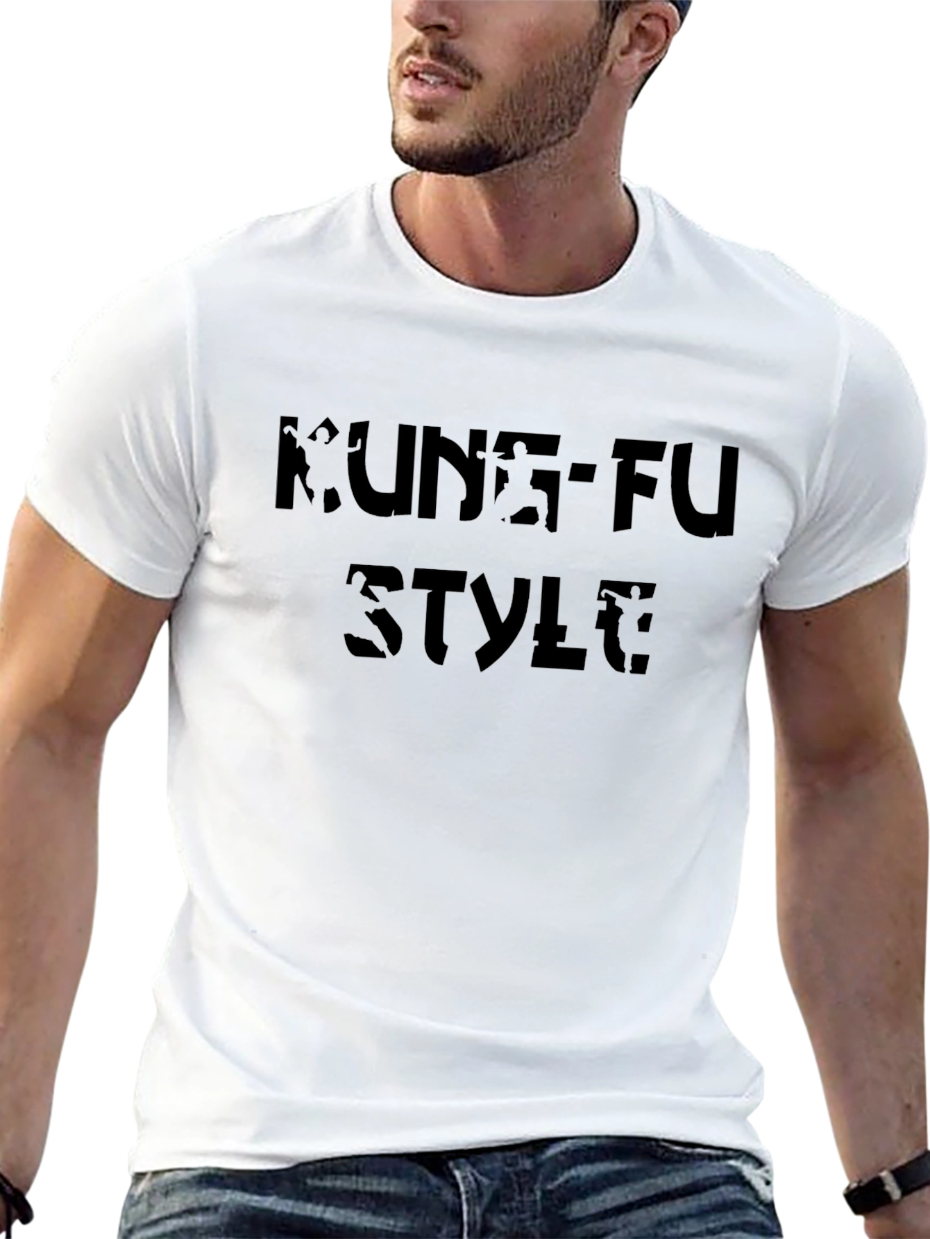 Kung-Fu Style Graphic Tee - Martial Arts Inspired T-Shirt