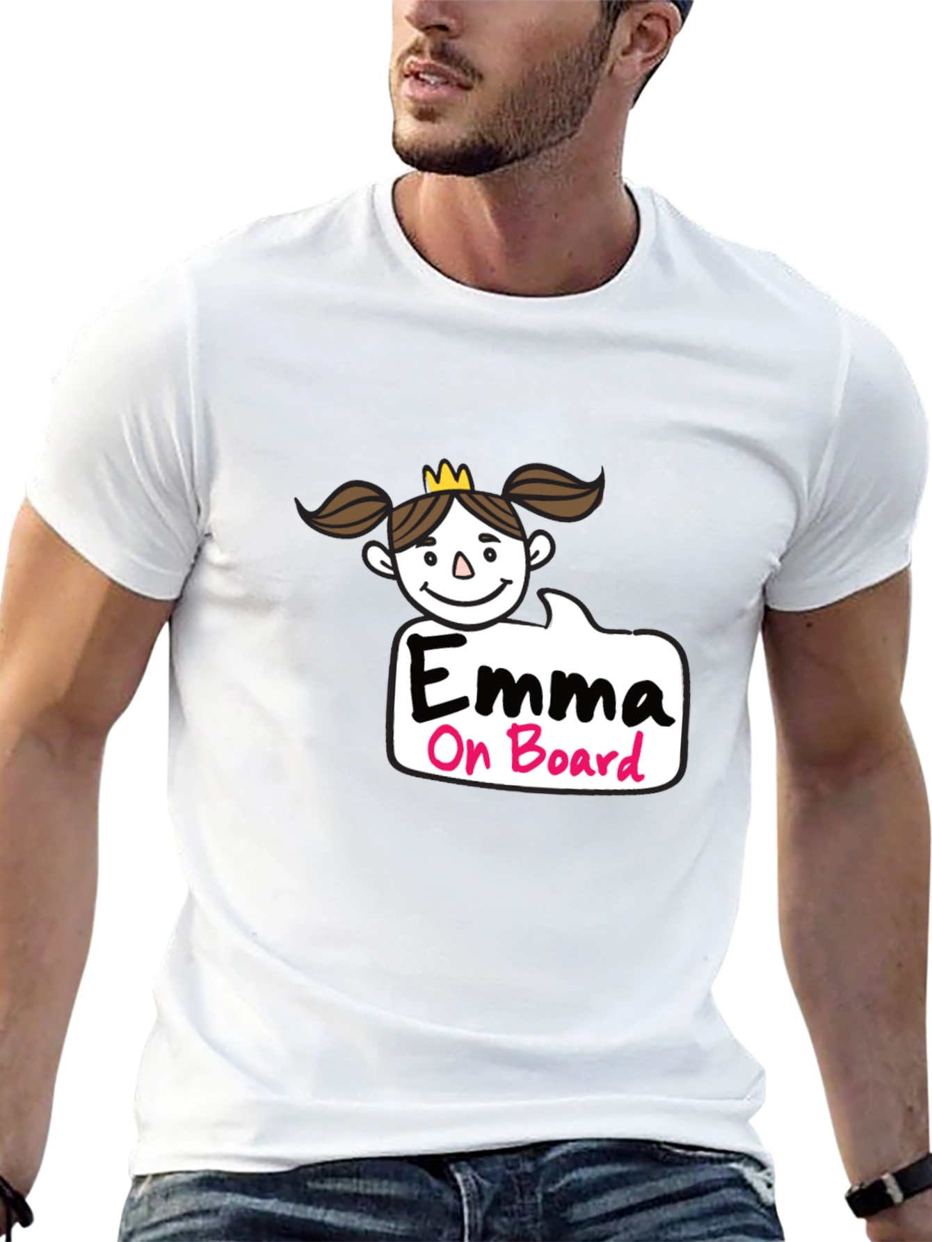 Emma On Board Black T-Shirt