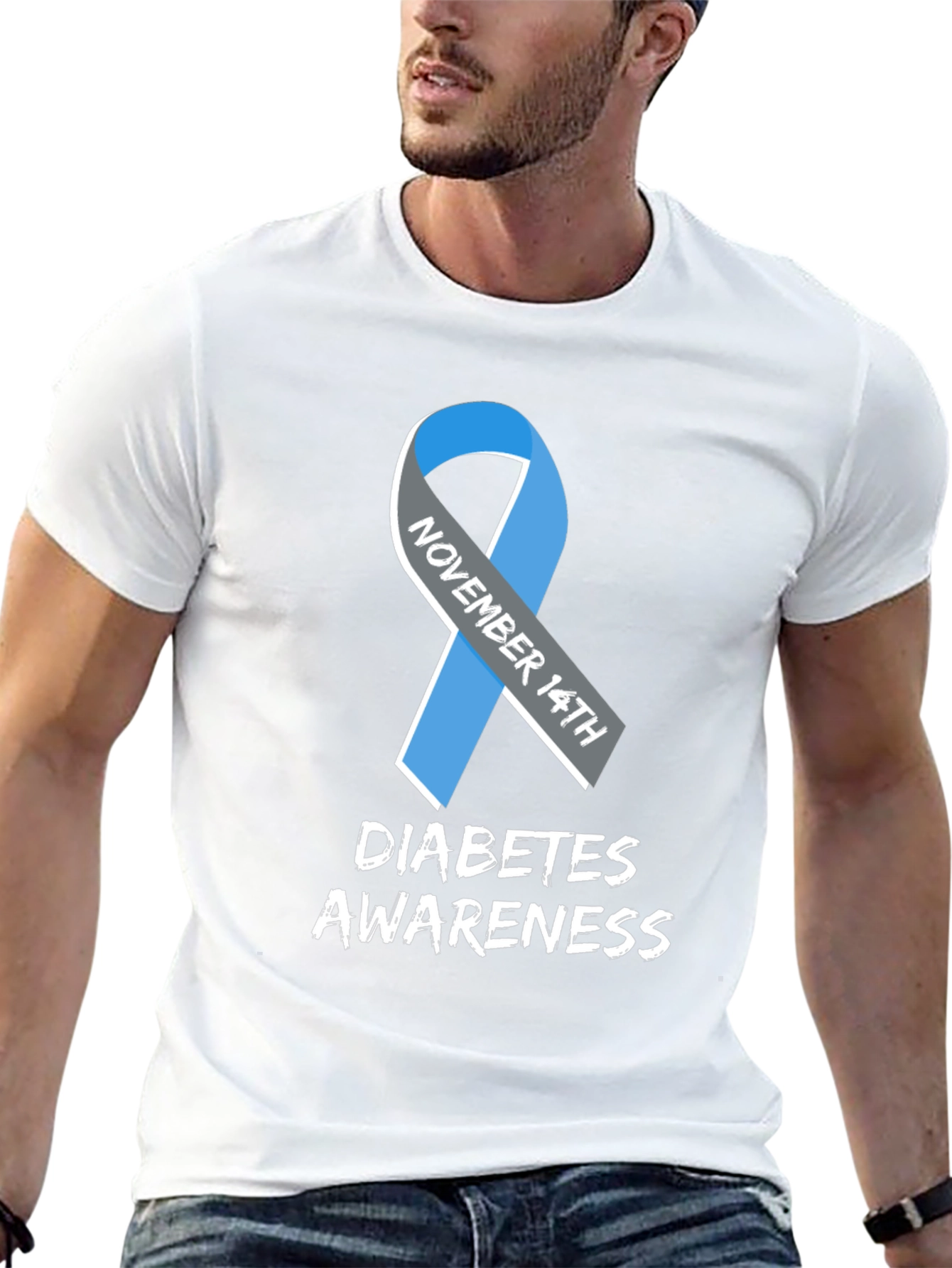 Diabetes Awareness Ribbon Tee - November 14th