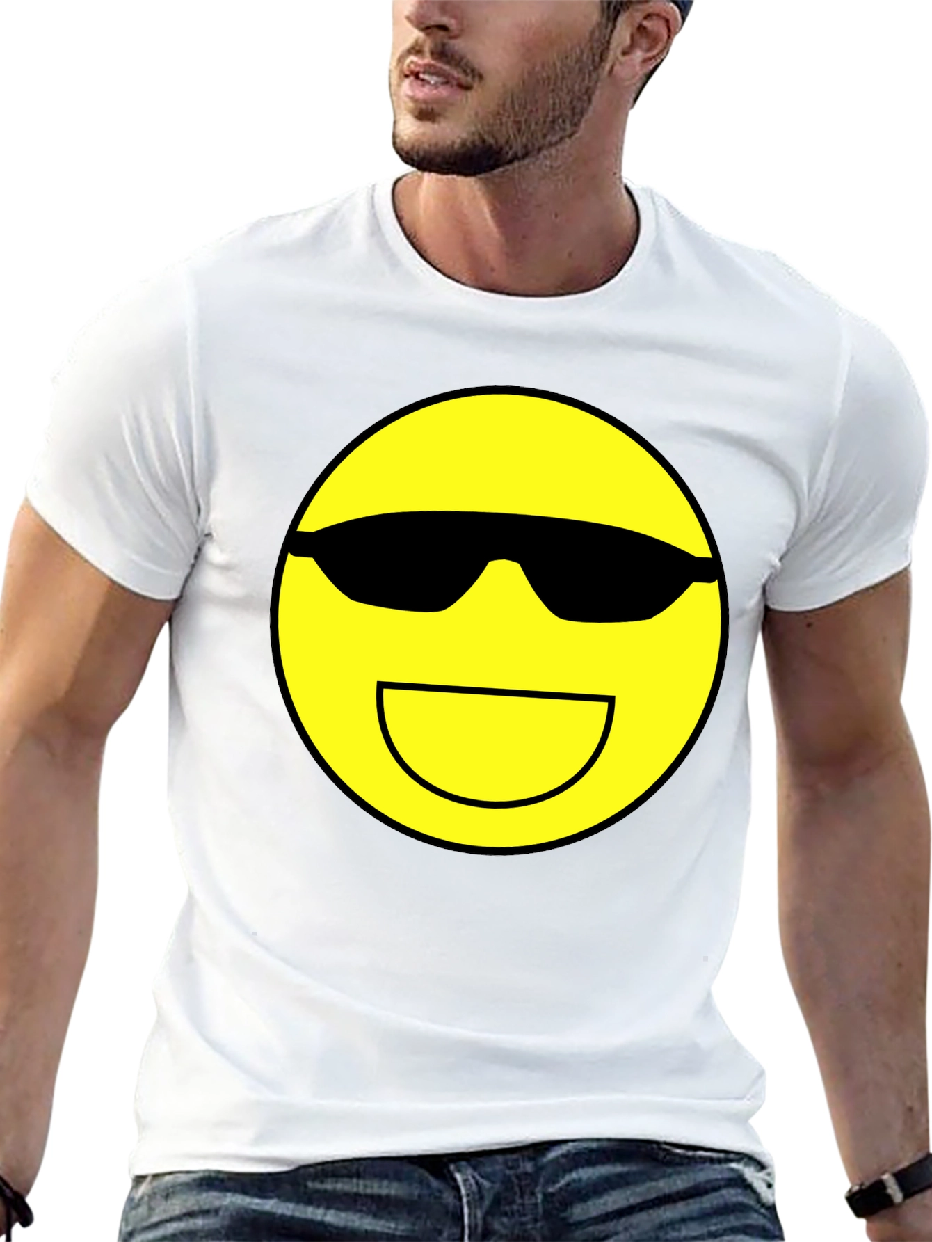 Cool Emoji Graphic Tee - Black