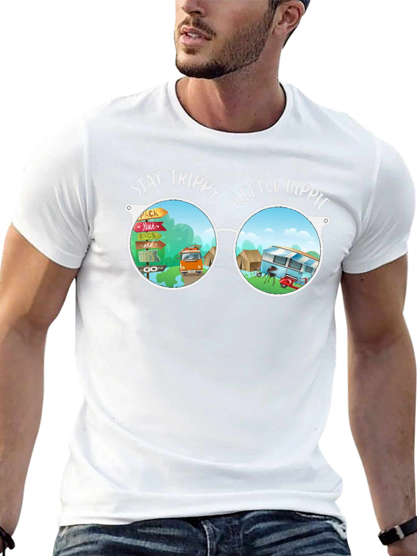 Stay Trippy Little Hippie Graphic Tee