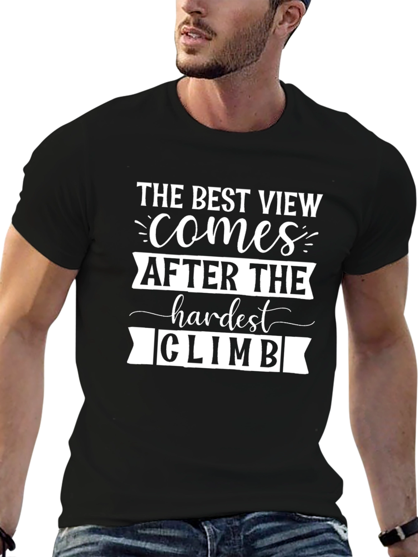 Inspirational Climb T-Shirt - The Best View
