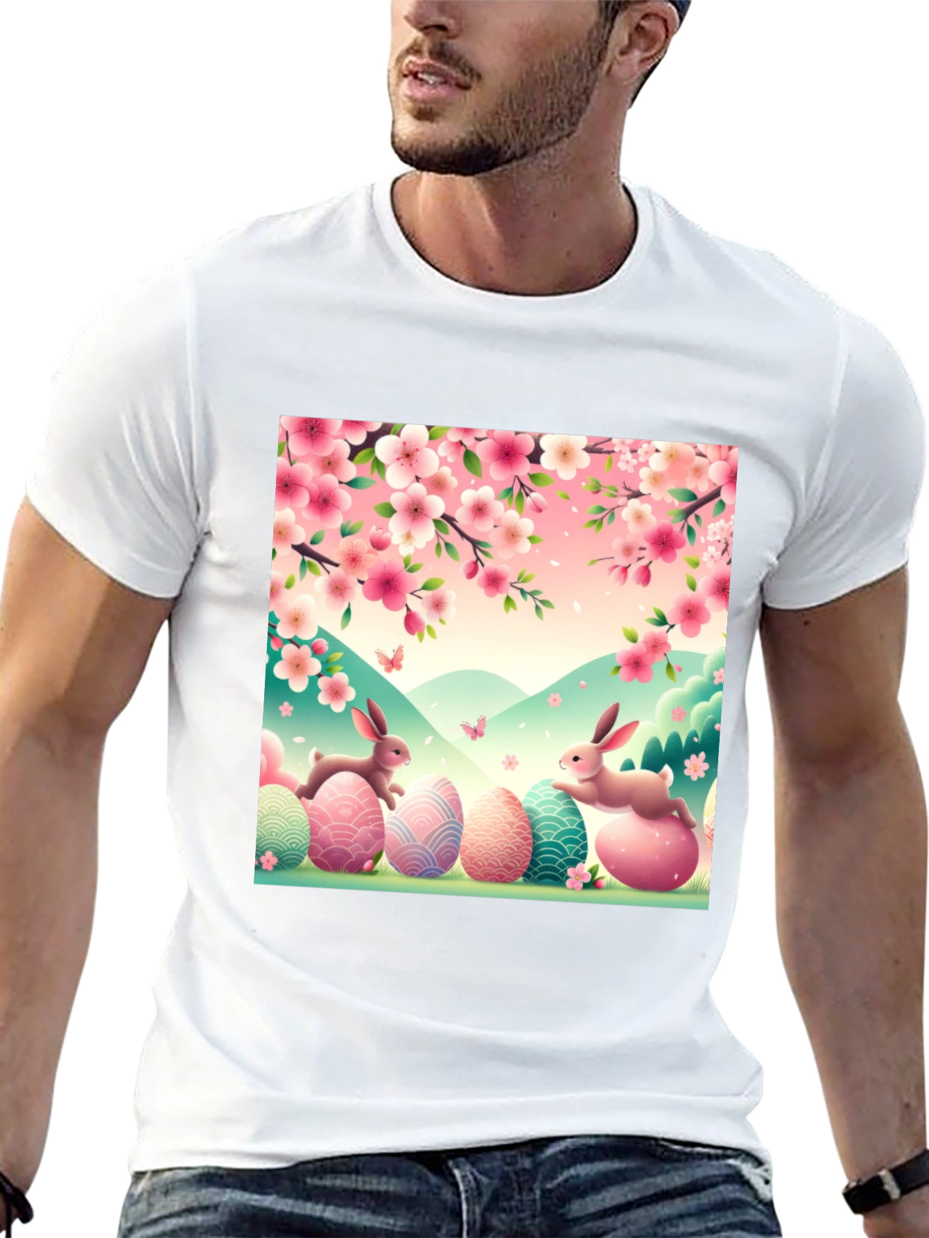 Easter Bunny Egg T-Shirt: Springtime Celebration