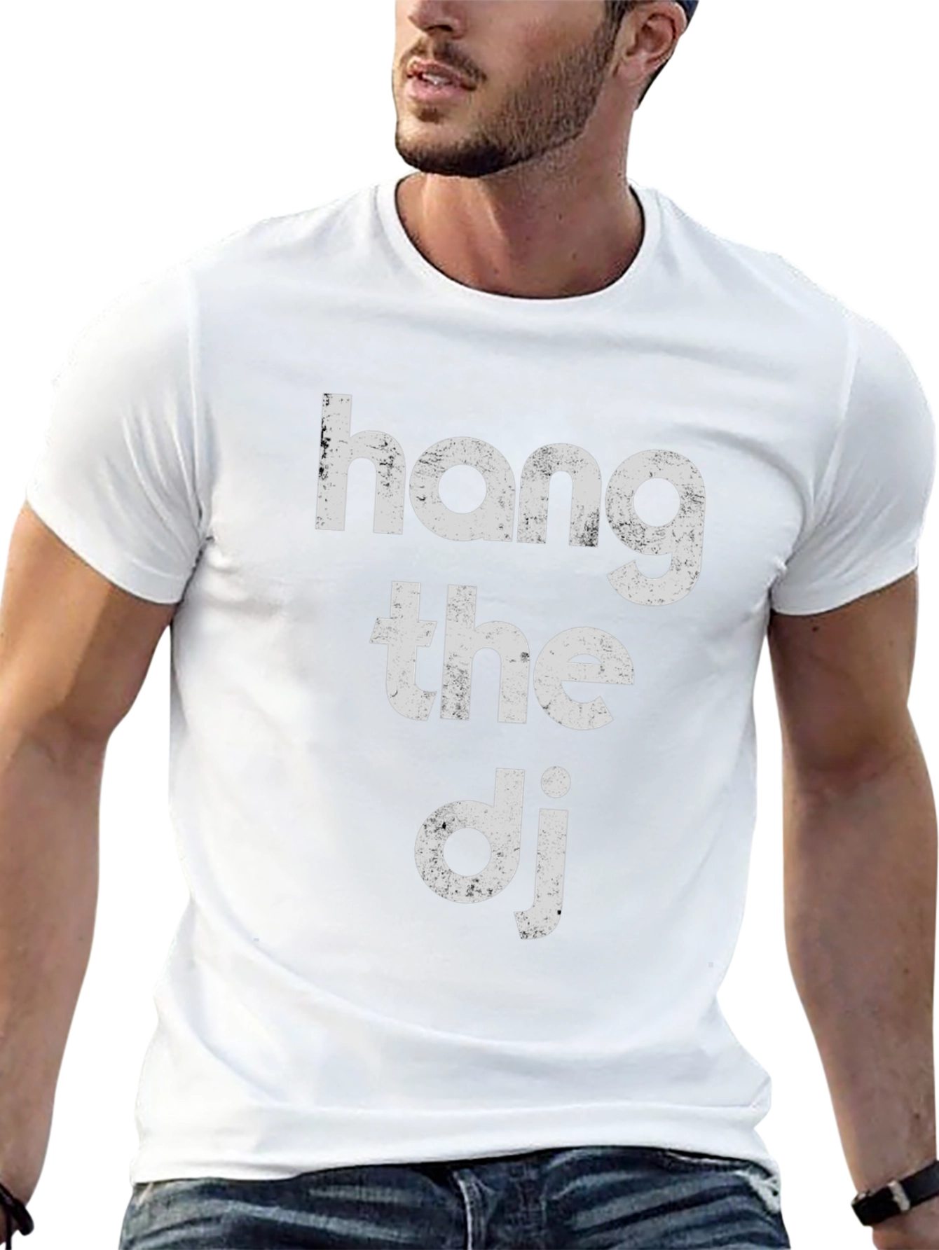 Hang The DJ Graphic Tee - Black Cotton T-Shirt