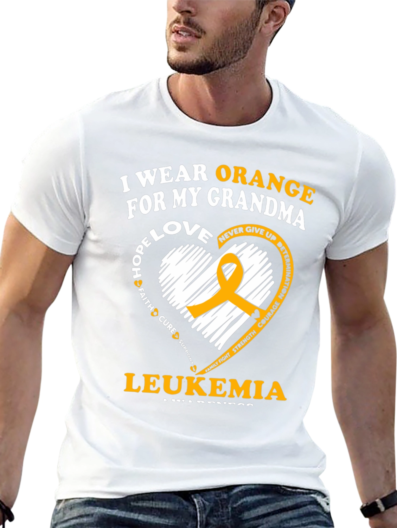 Orange Ribbon Leukemia Awareness T-Shirt