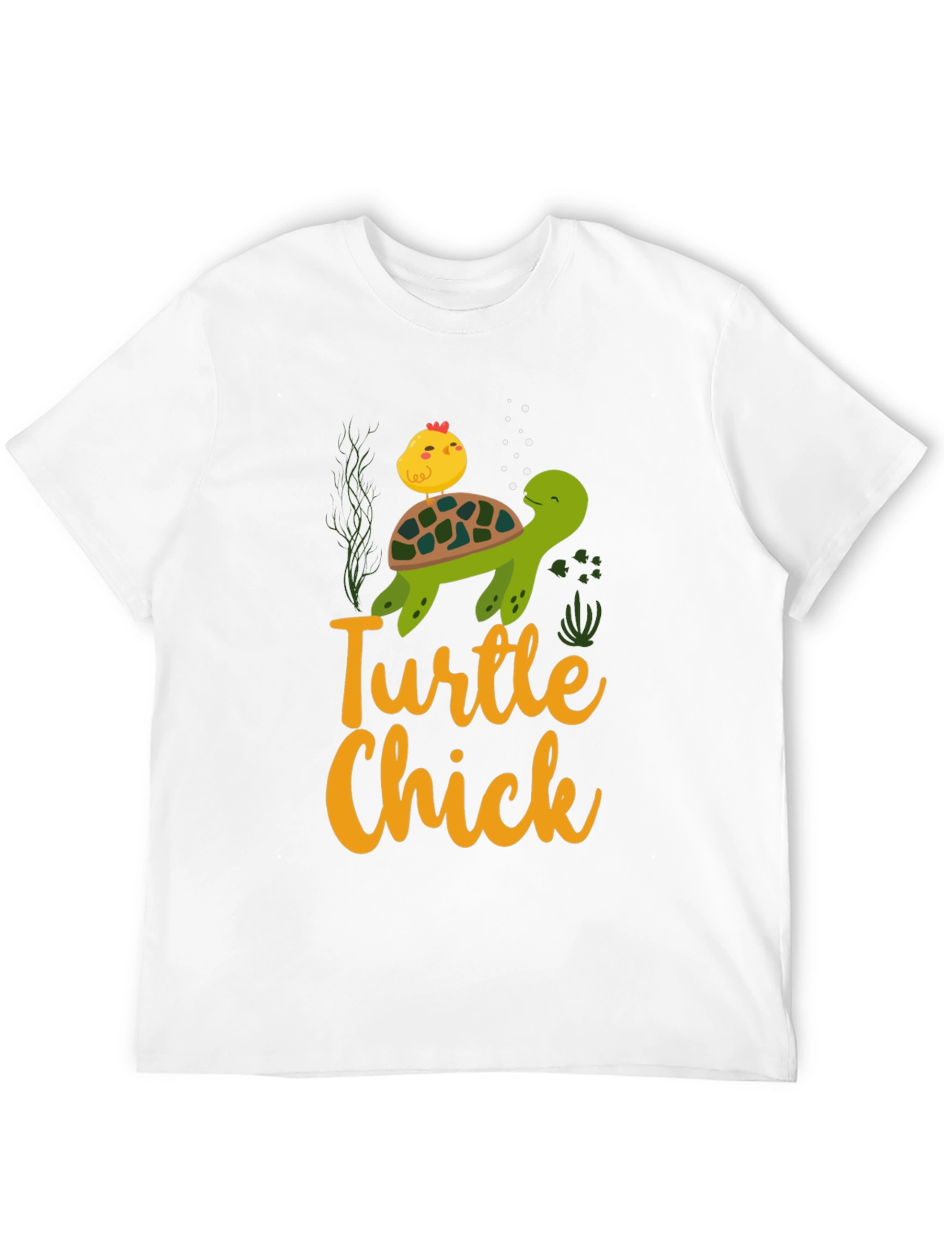 Turtle Chick Graphic T-Shirt - Cute Animal Design