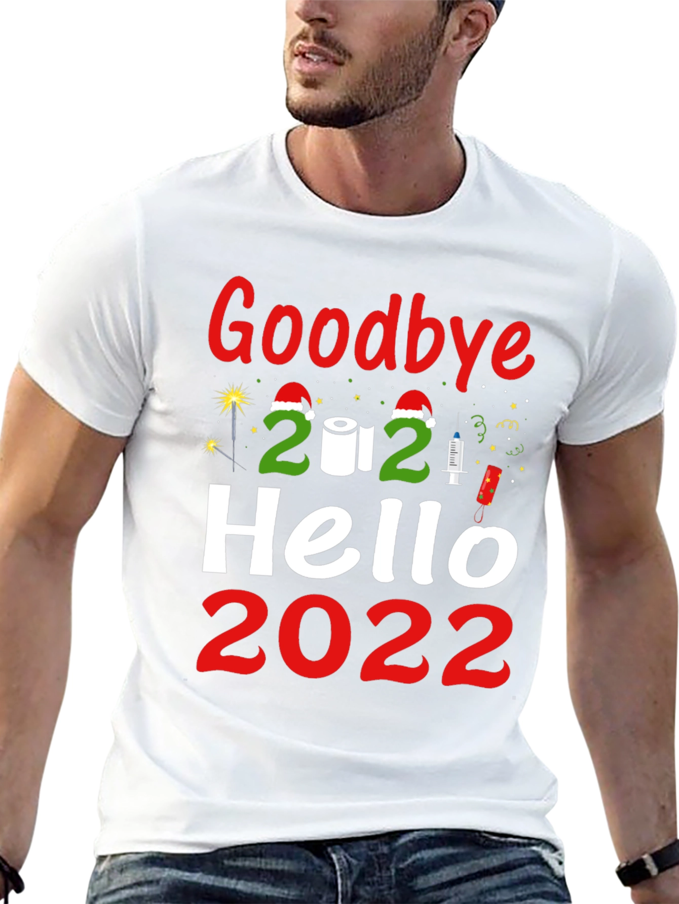 Goodbye 2021 Hello 2022 Graphic Tee