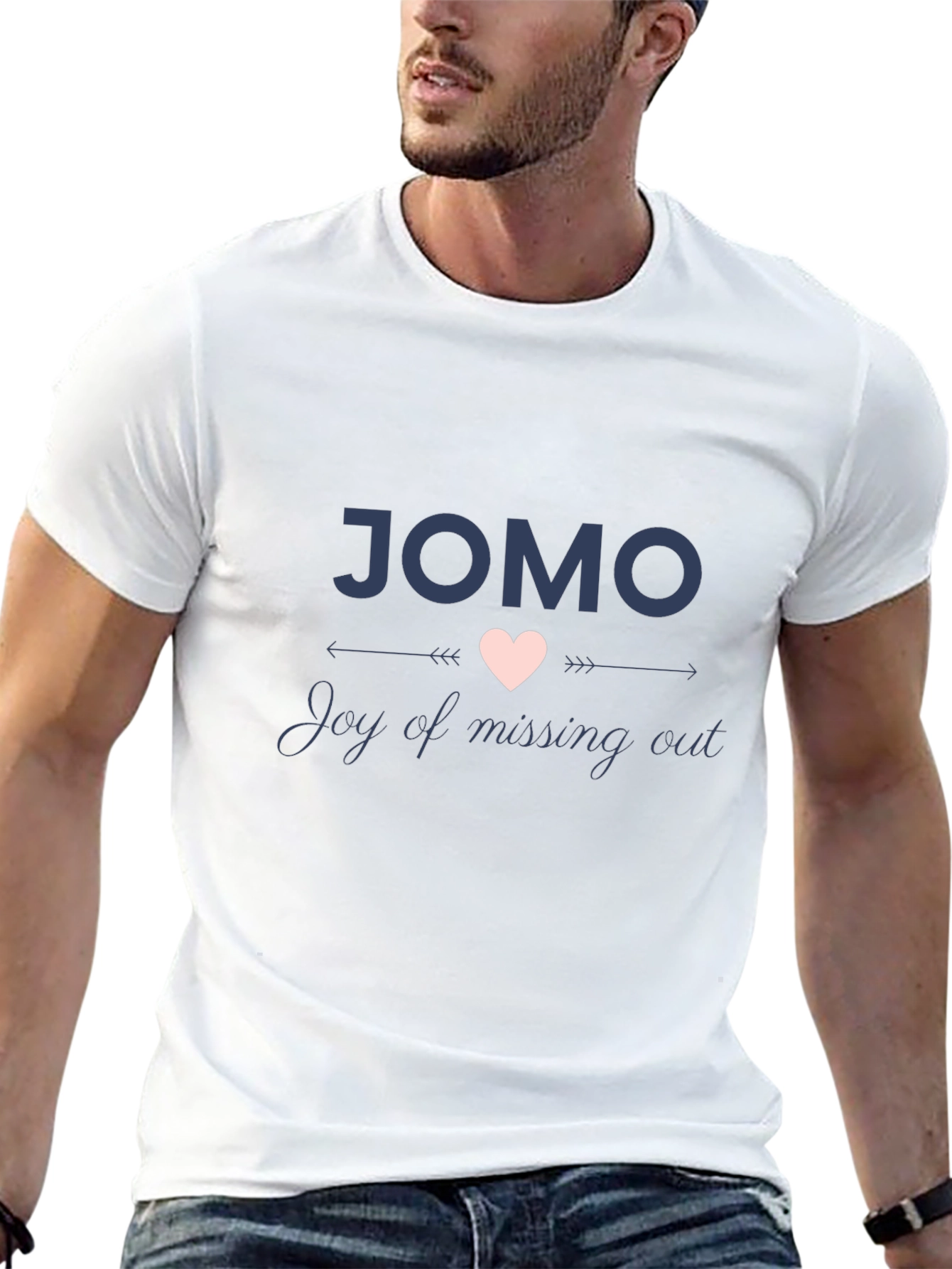 JOMO Joy Of Missing Out Black T-Shirt