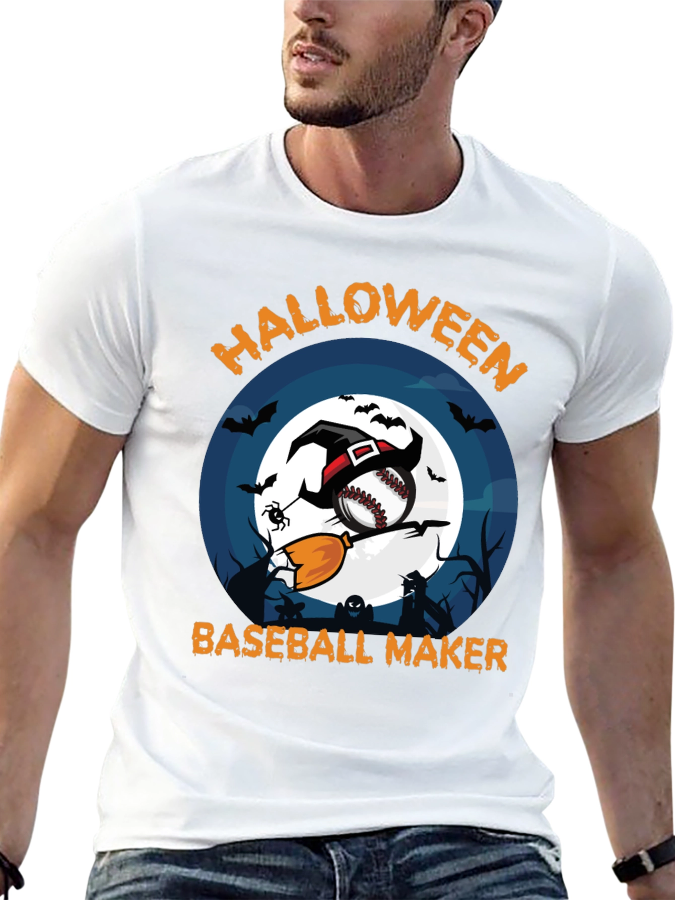 Halloween Baseball Maker Graphic Tee