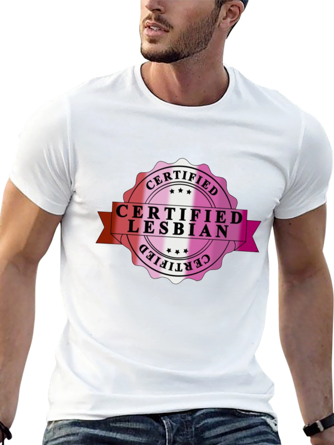 Certified Lesbian Black T-Shirt