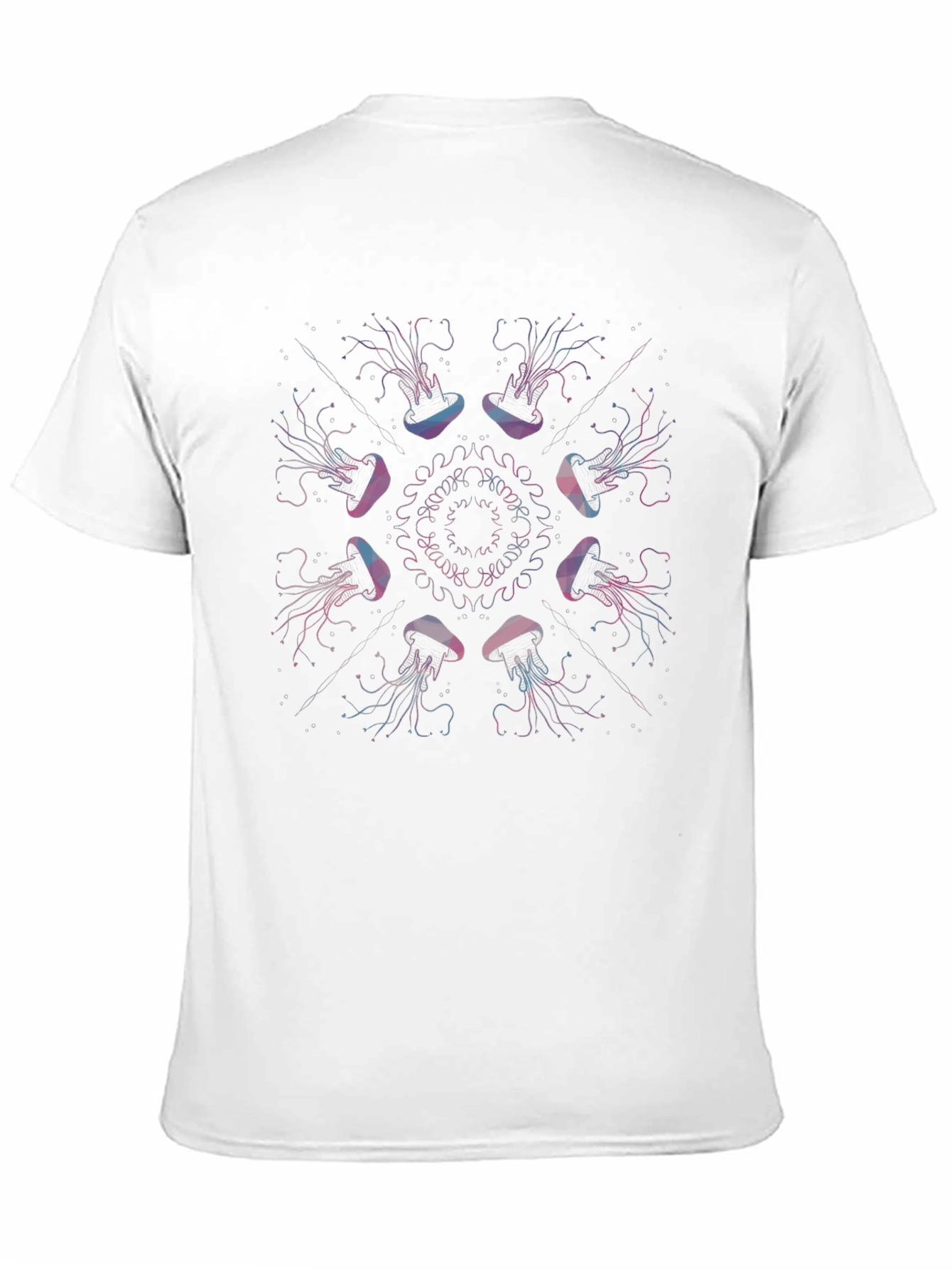Jellyfish Mandala Graphic Black T-Shirt
