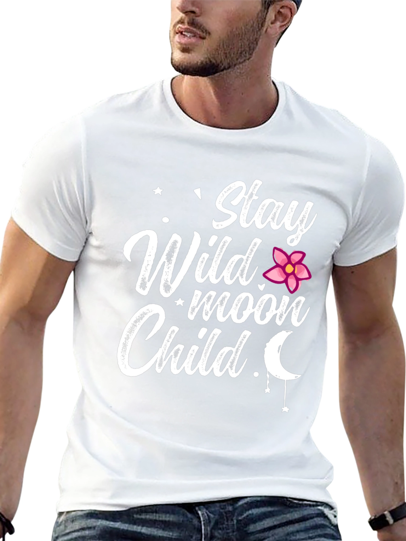 Stay Wild Moon Child Black T-Shirt