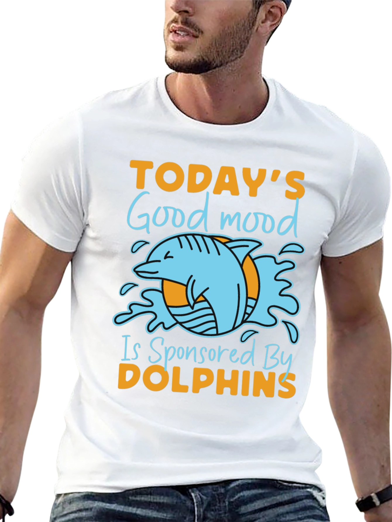 Dolphin Good Mood Graphic Tee - Unisex