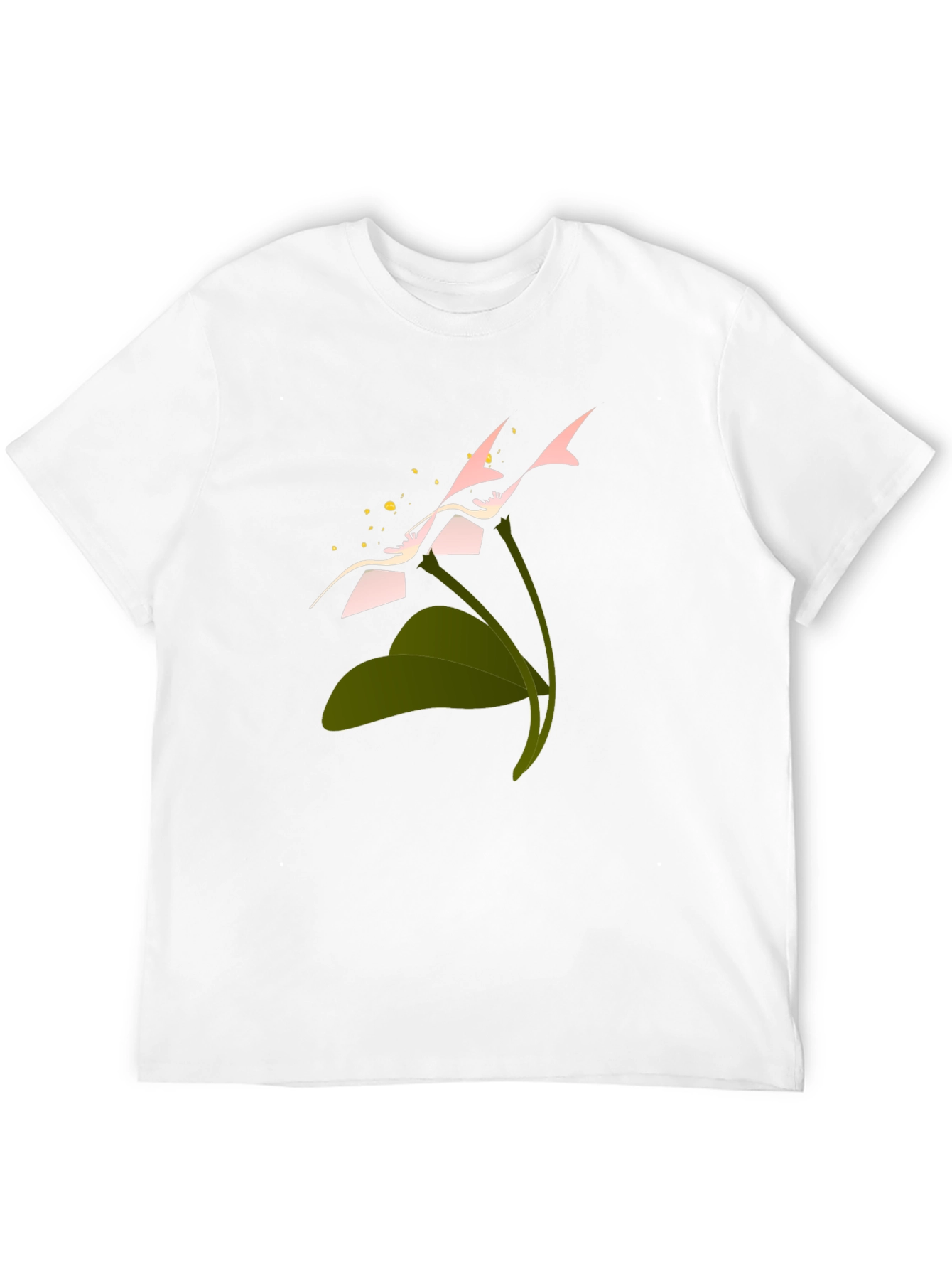 Stylish Black Tee with Floral Graphic