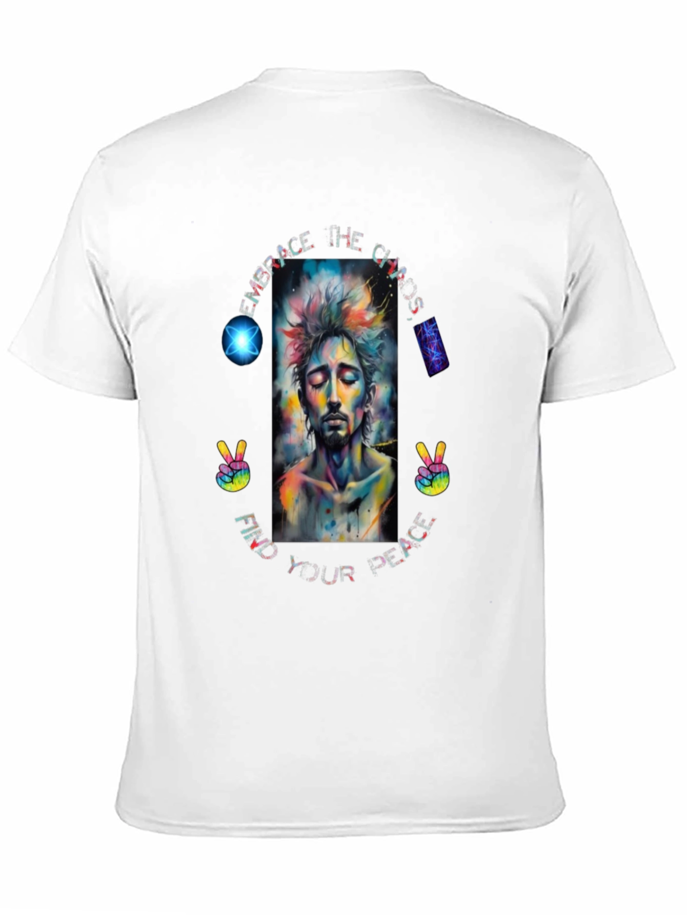 Embrace Chaos Find Peace Graphic Tee