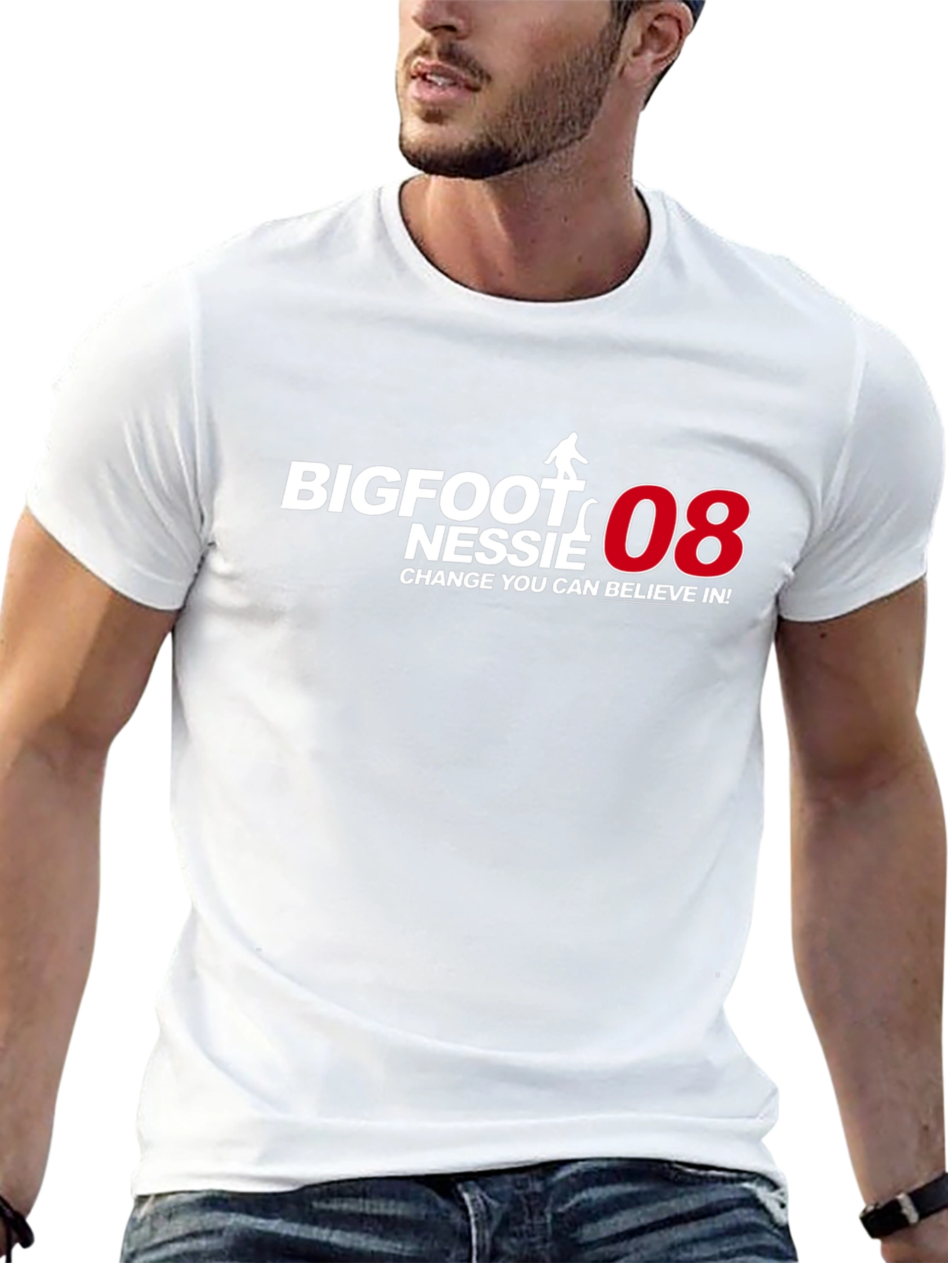 Bigfoot Nessie 08 T-Shirt: Change You Can Believe In!