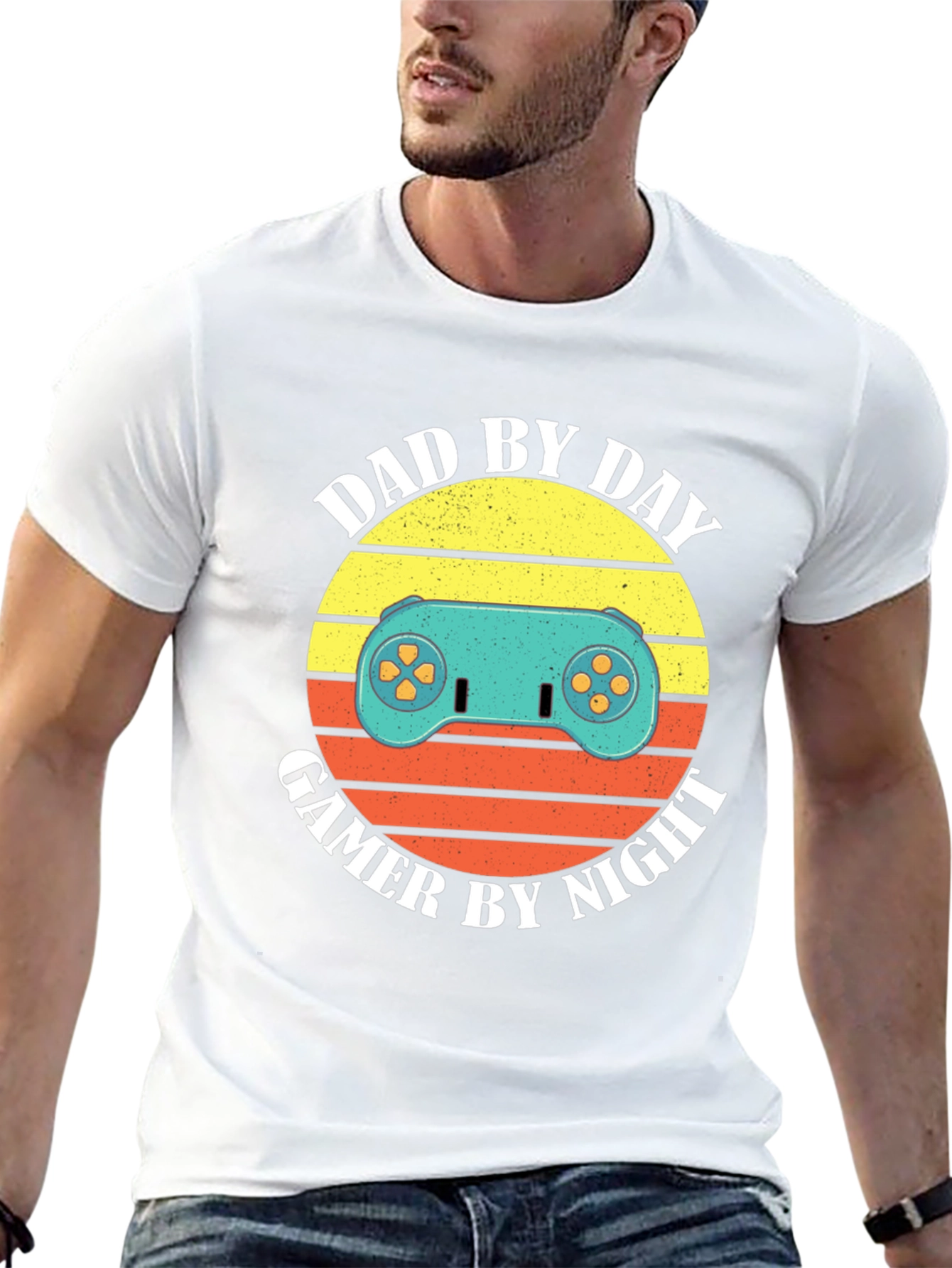 Dad by Day Gamer by Night Graphic Tee