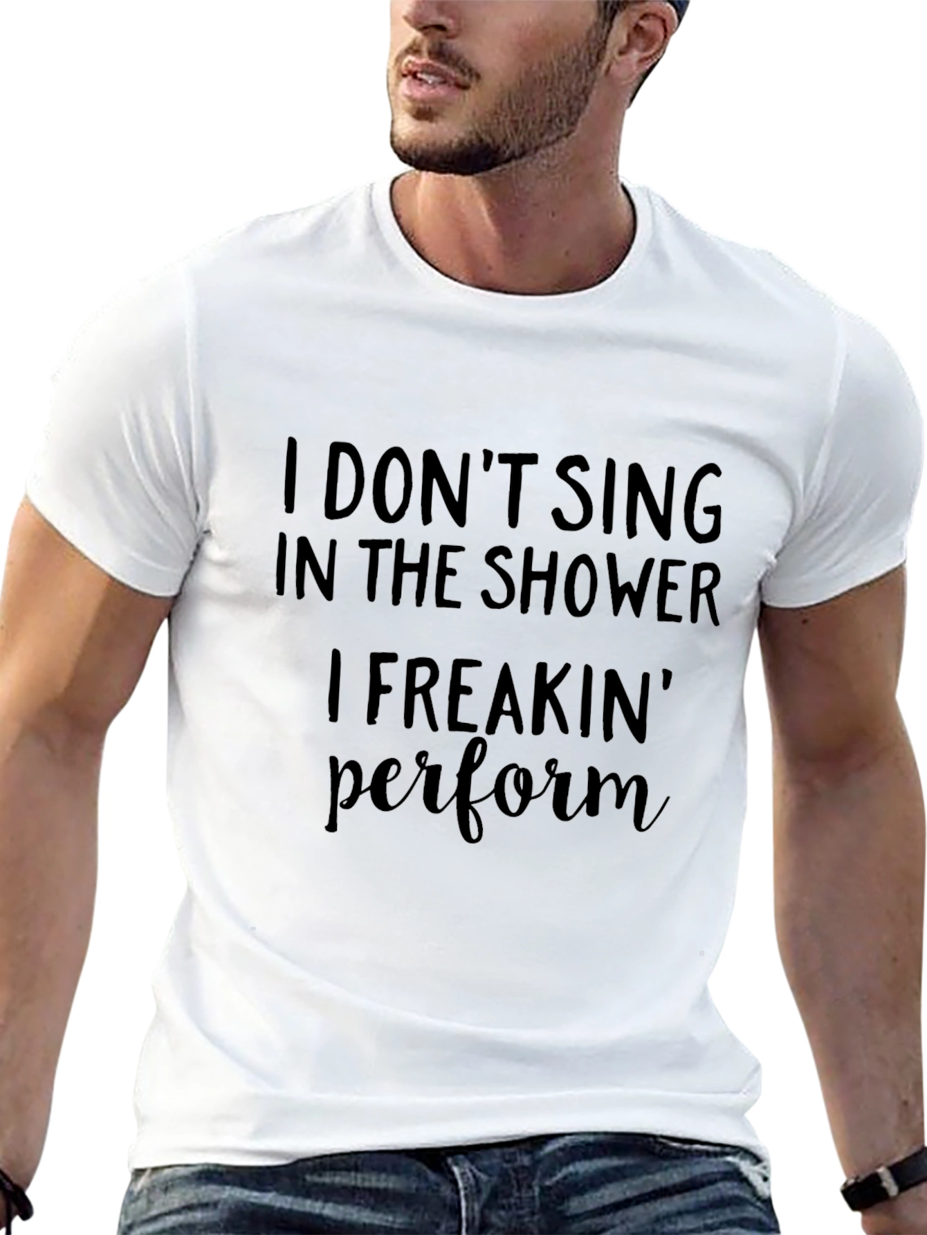 Funny I Perform Black T-Shirt