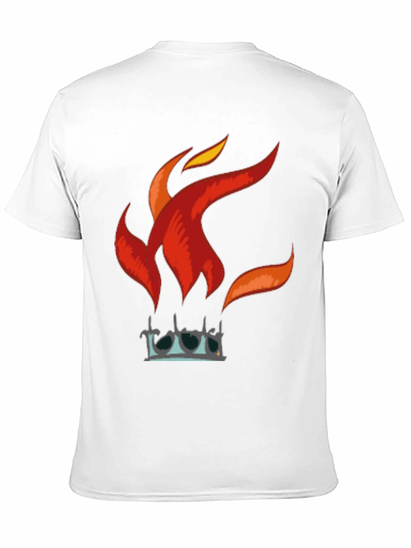 Fiery Crown Graphic T-Shirt - Bold Black Tee