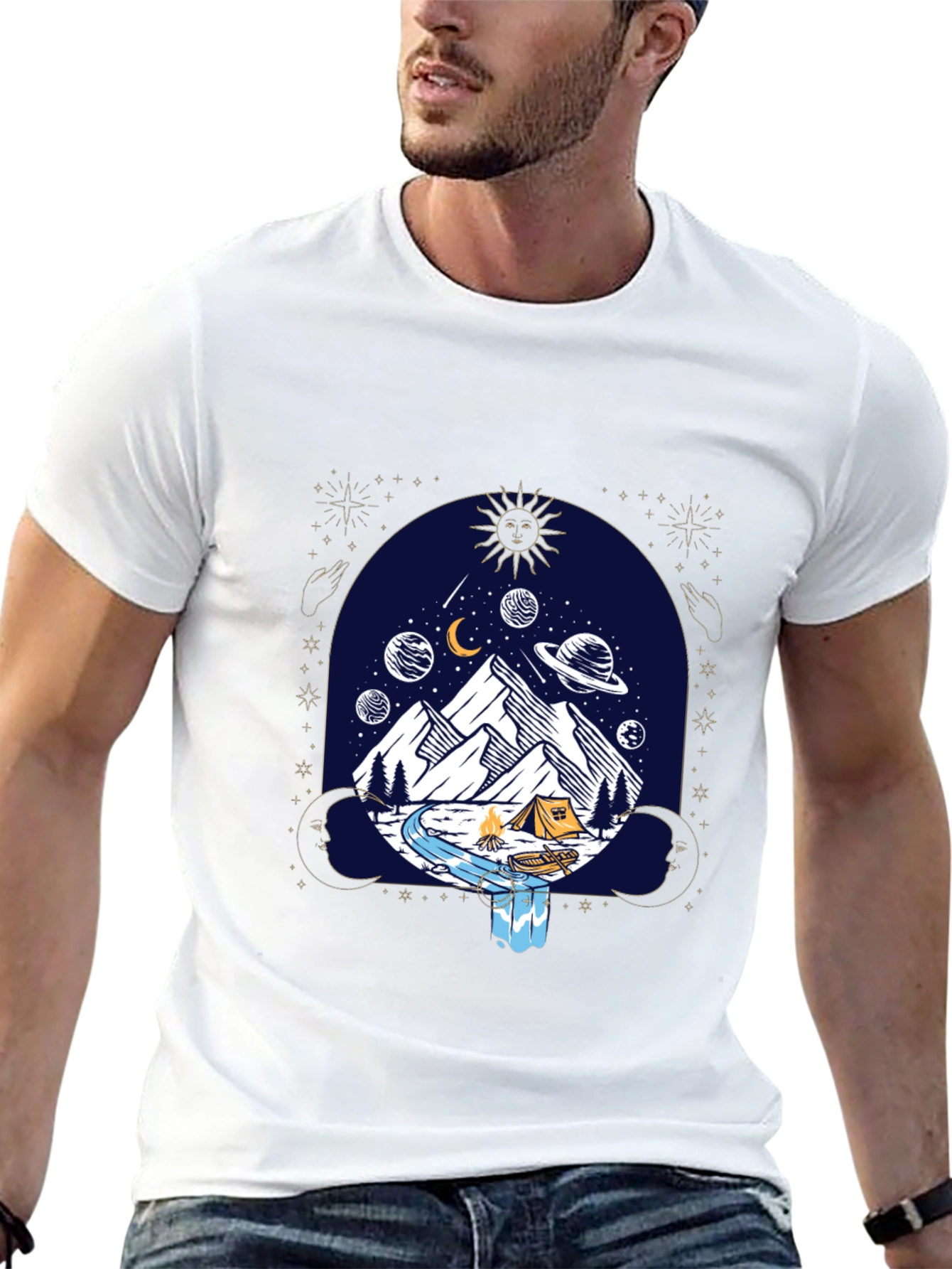 Cosmic Camping Graphic Tee - Unisex