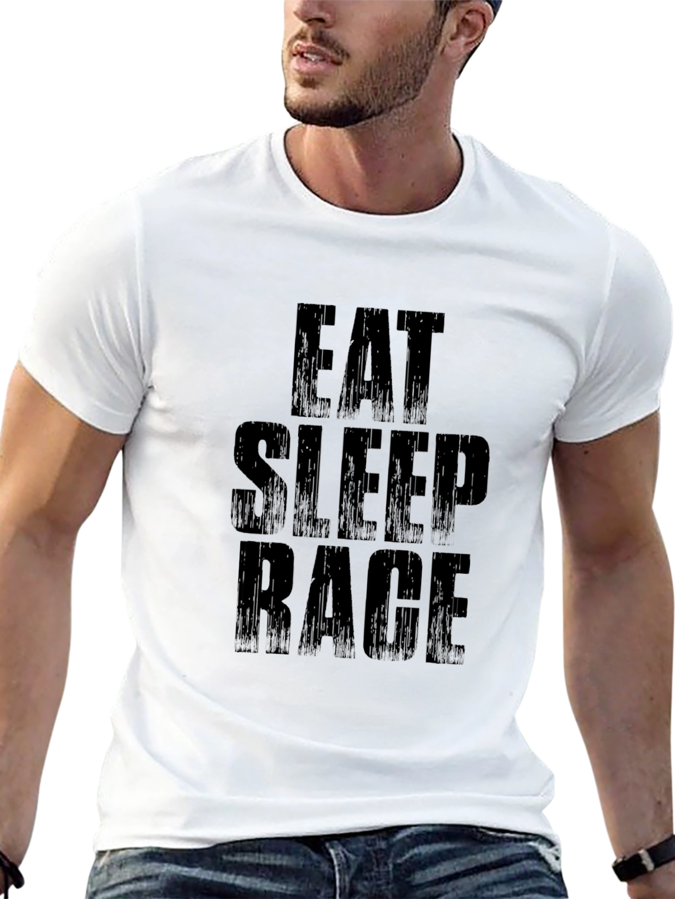 Eat Sleep Rage T-Shirt - Black Crew Neck Tee