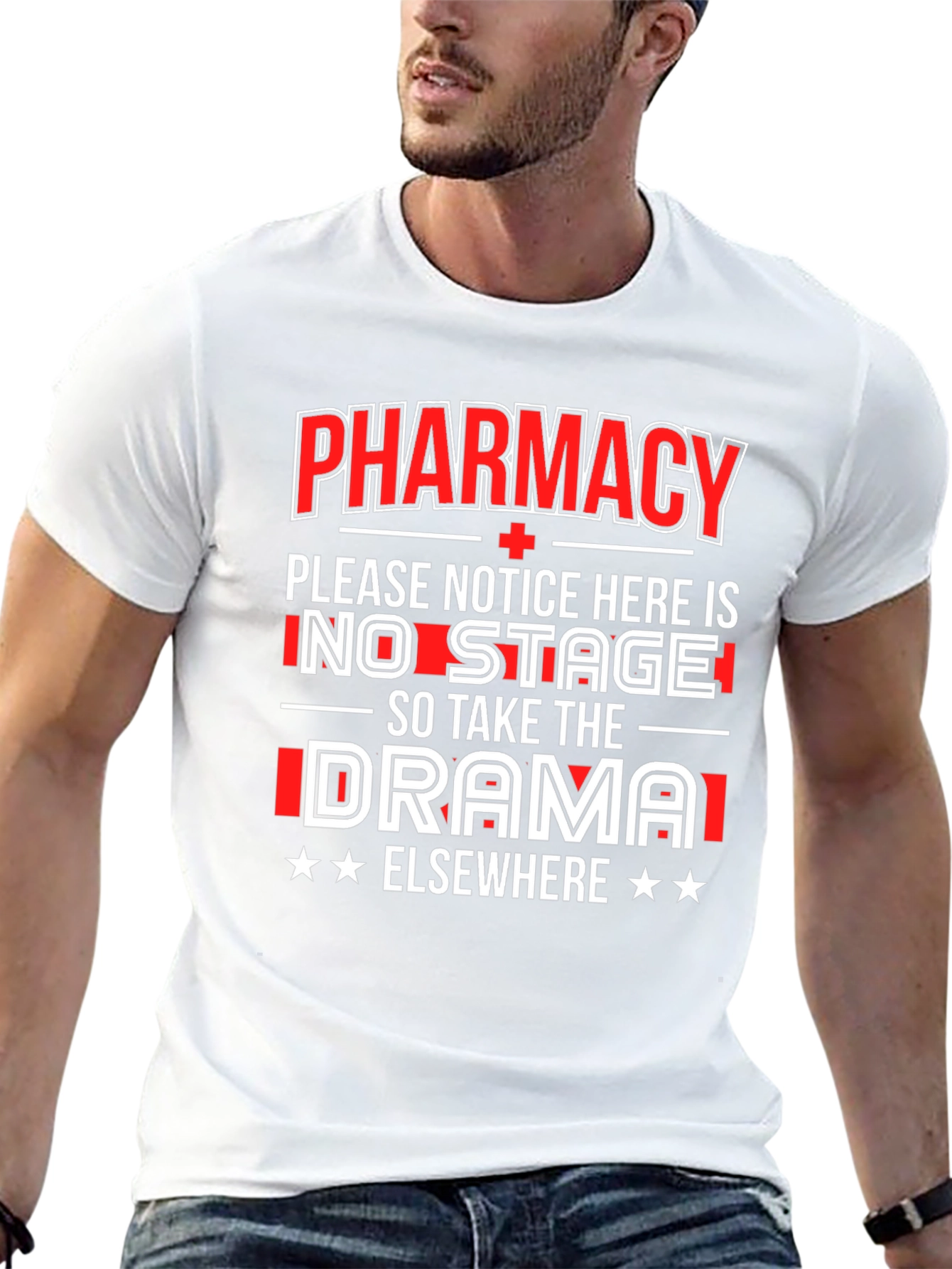 Pharmacy No Drama T-Shirt Funny Gift