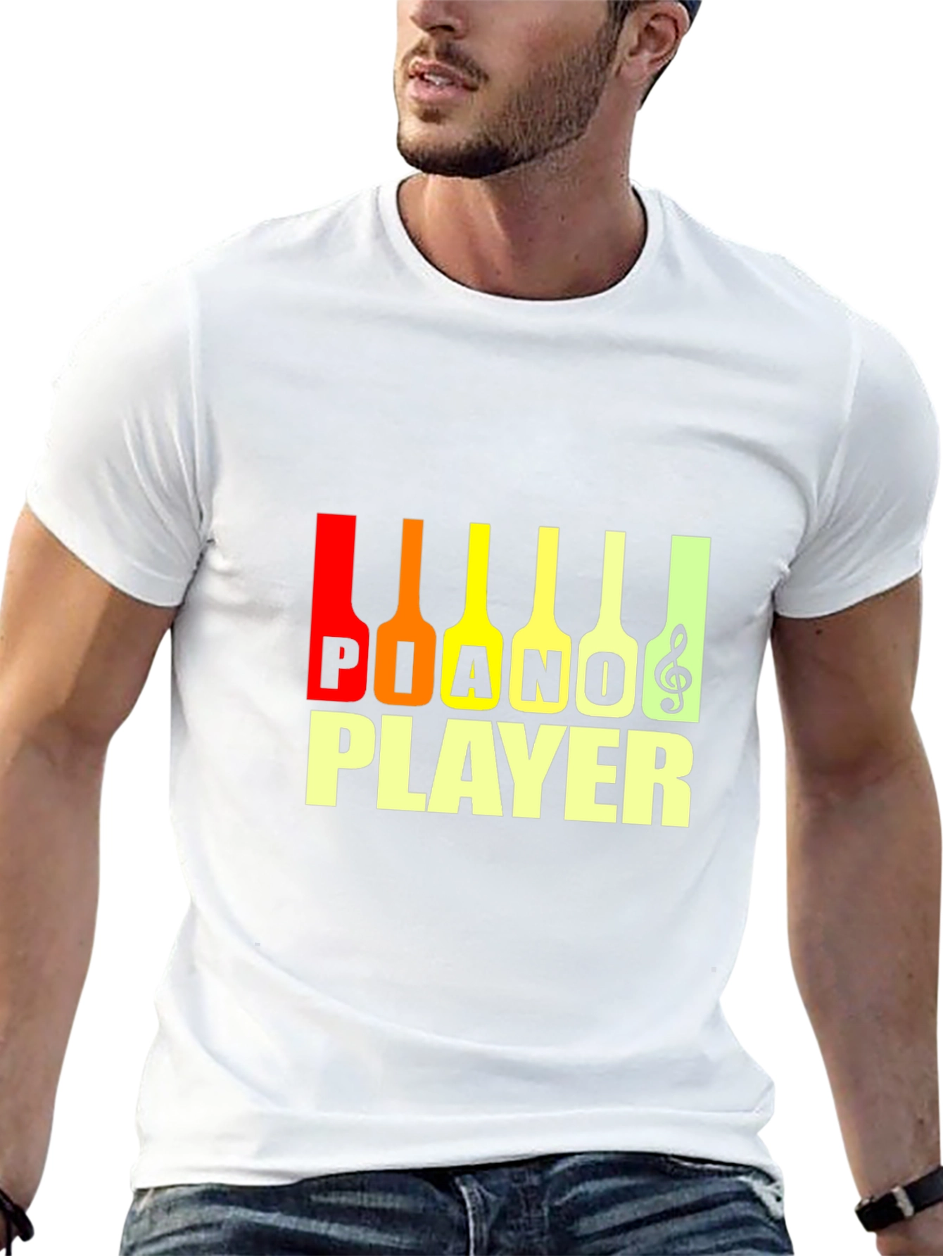 Piano Player Graphic Tee - Music Lover T-Shirt