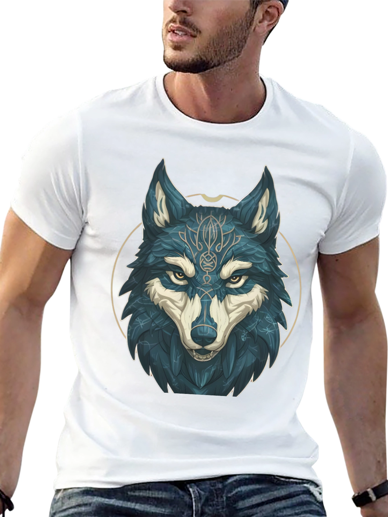 Wolf Graphic Print Tee