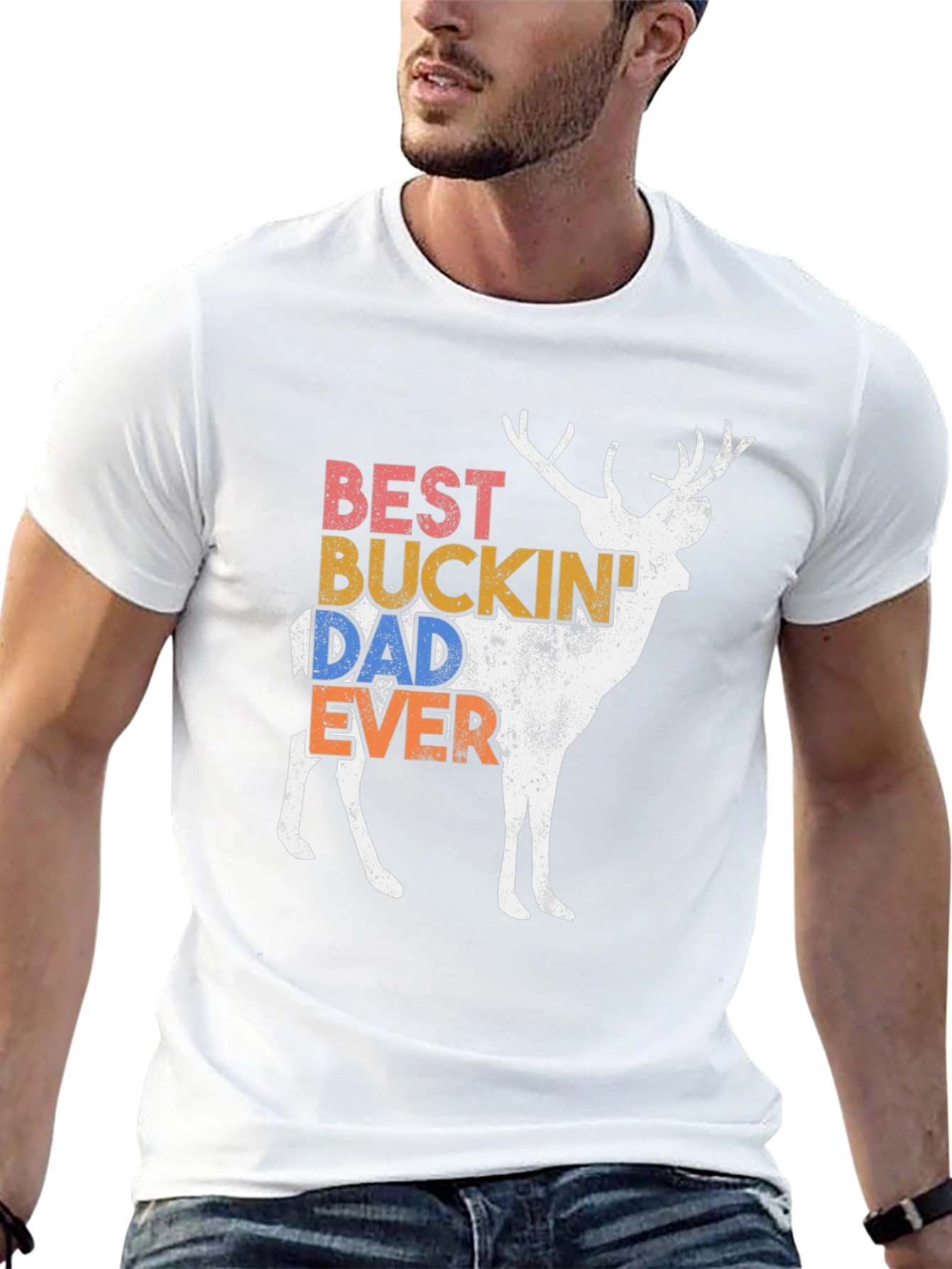 Best Buckin Dad Ever Deer T-Shirt