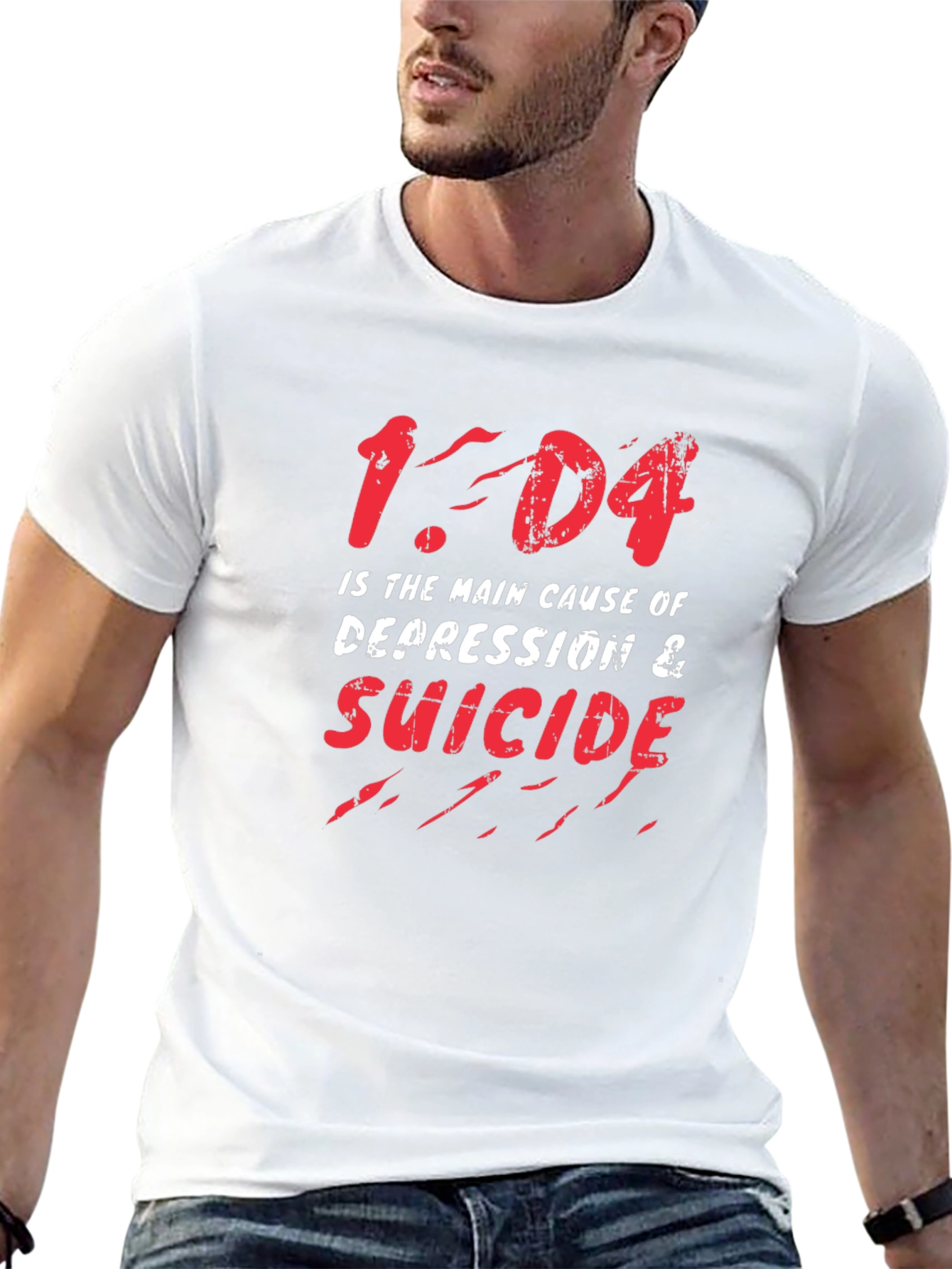1-D4 Cause of Depression & Suicide Graphic Tee