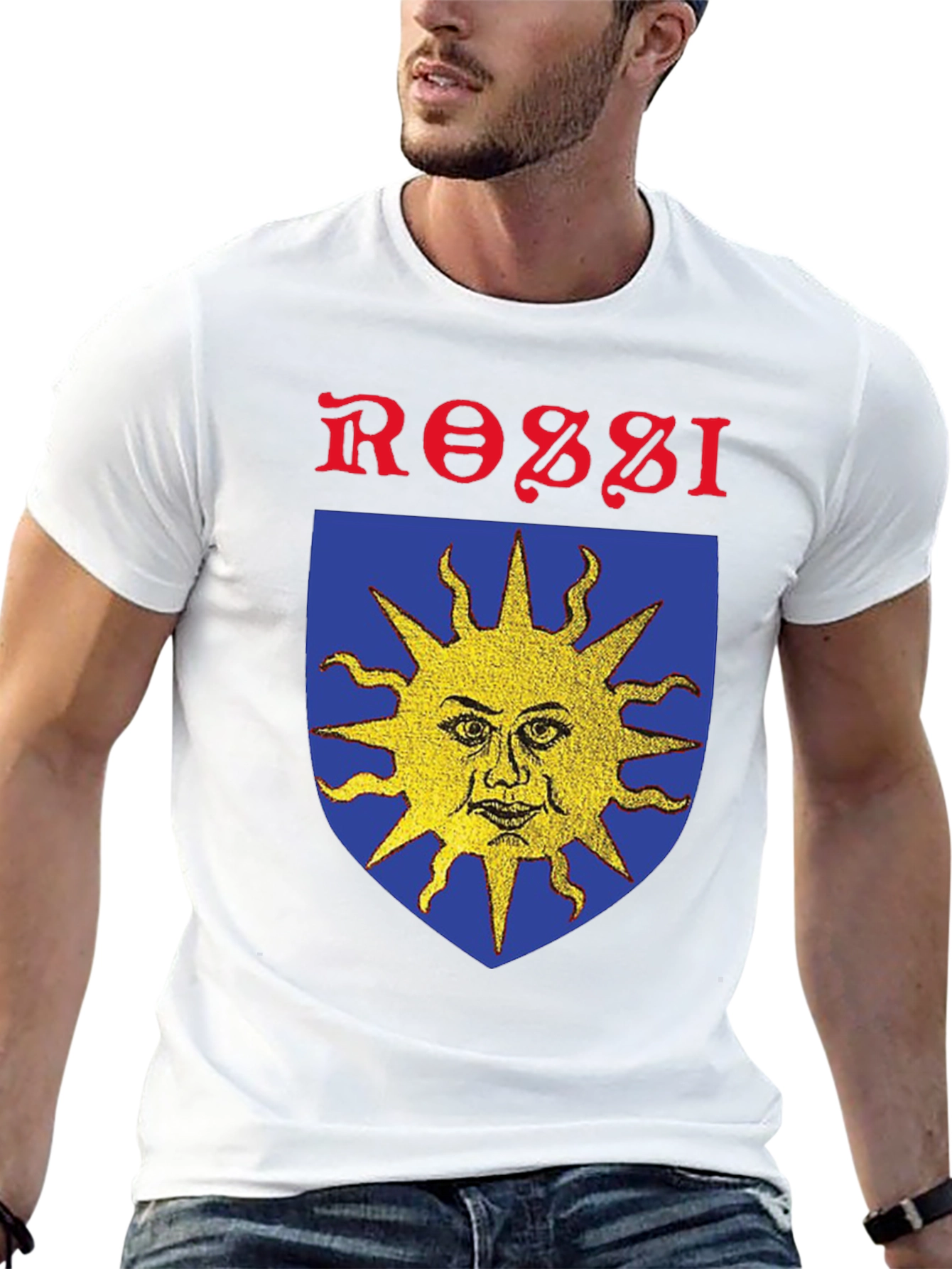 Rossi Sun Crest Graphic T-Shirt - Black