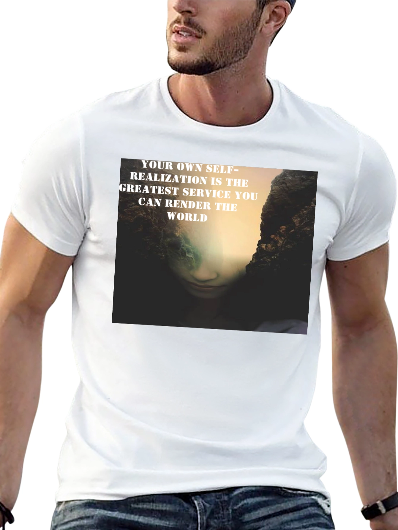 Self-Realization Graphic Print T-Shirt