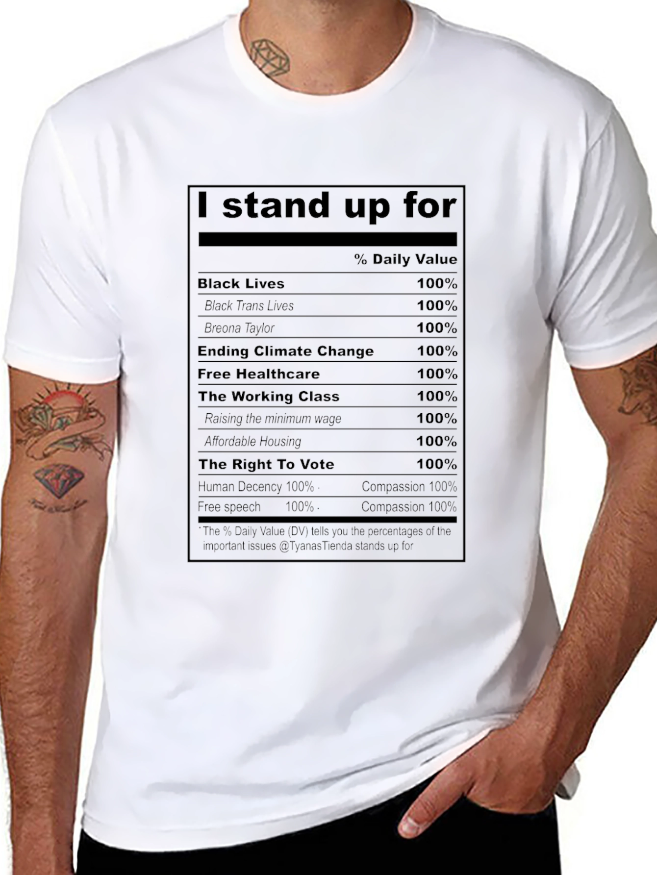 I Stand Up For Black T-Shirt
