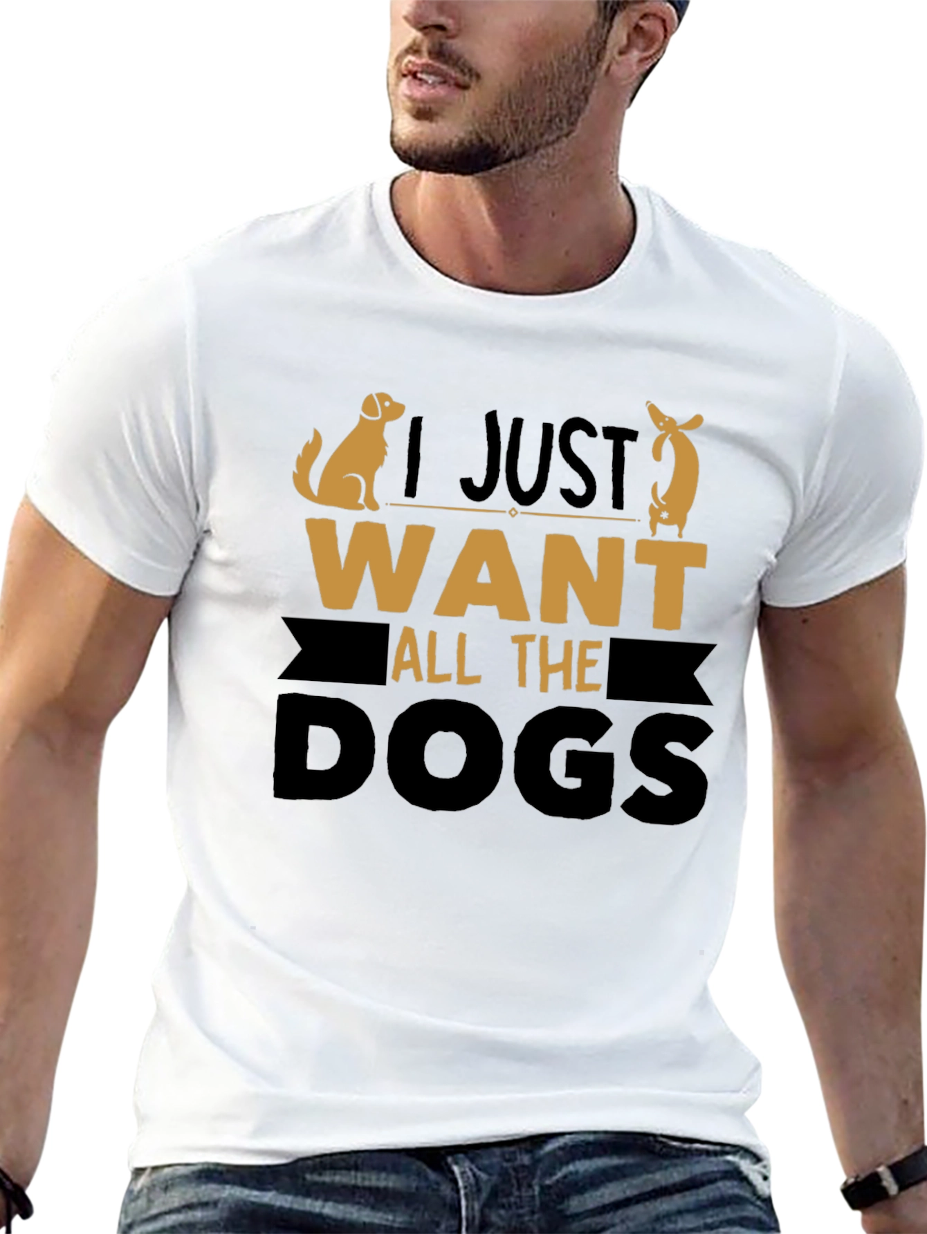 I Just Want All the Dogs Graphic Tee