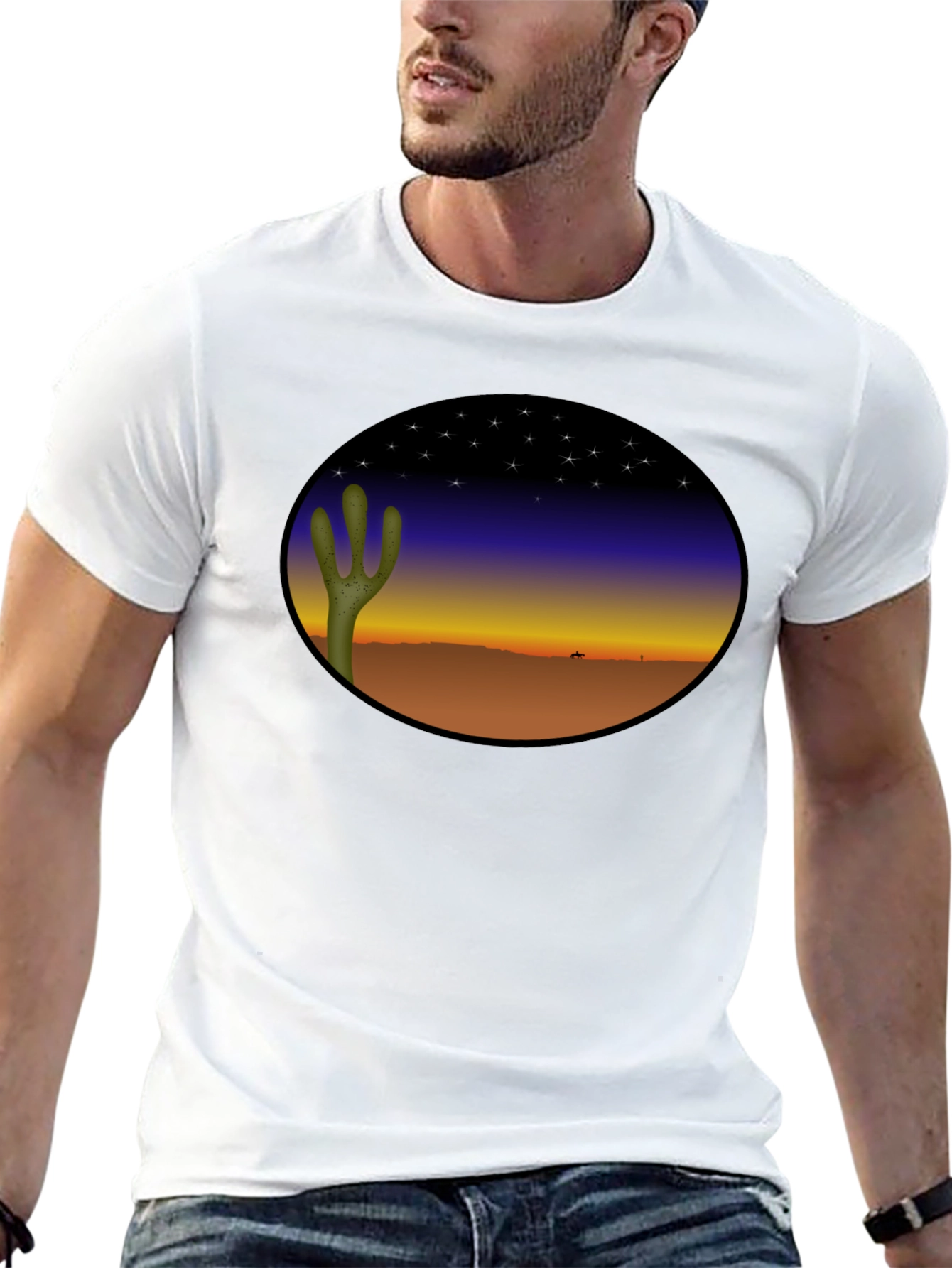 Desert Night Black T-Shirt